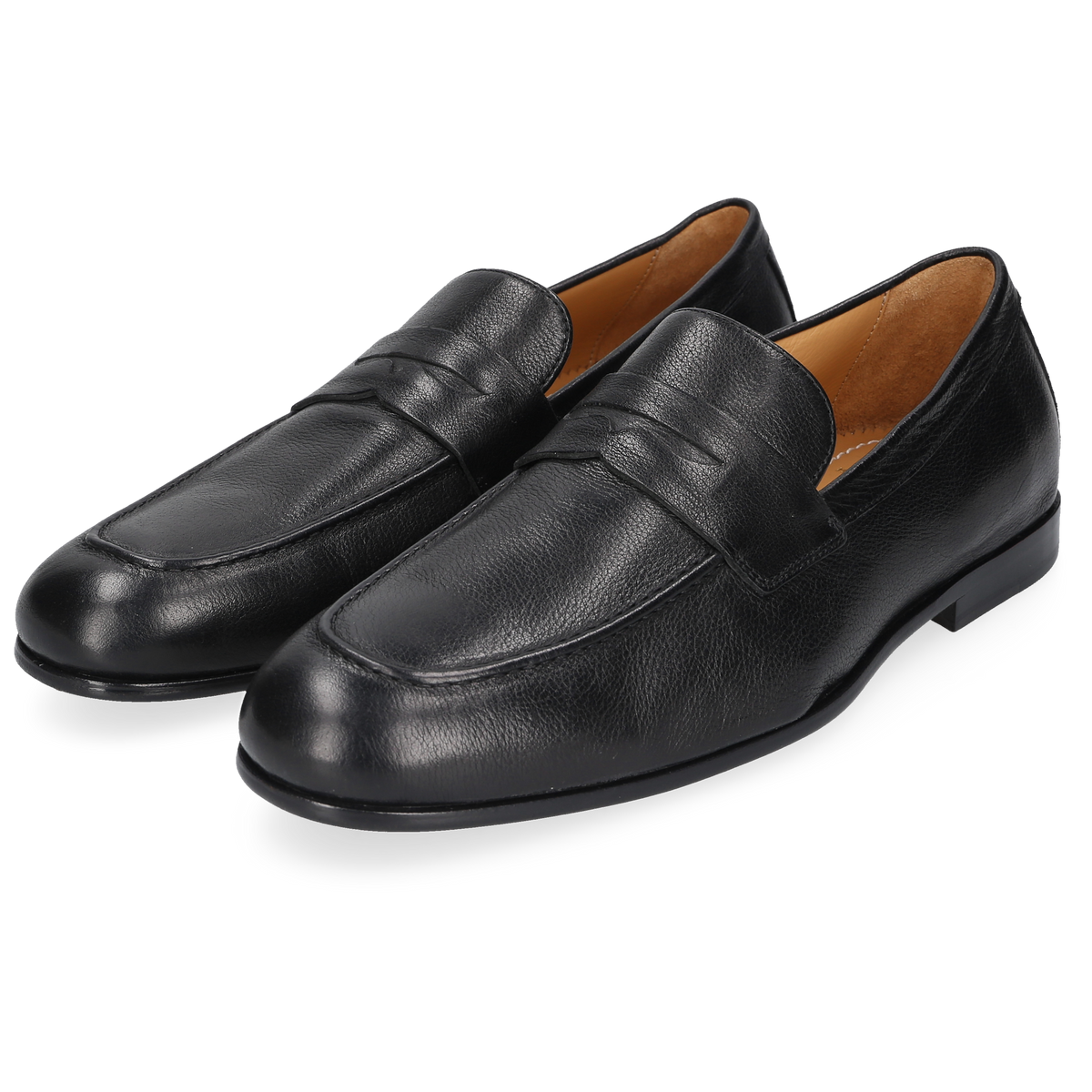 Heinrich Dinkelacker Herren Loafer Amalfi Penny Schwarz