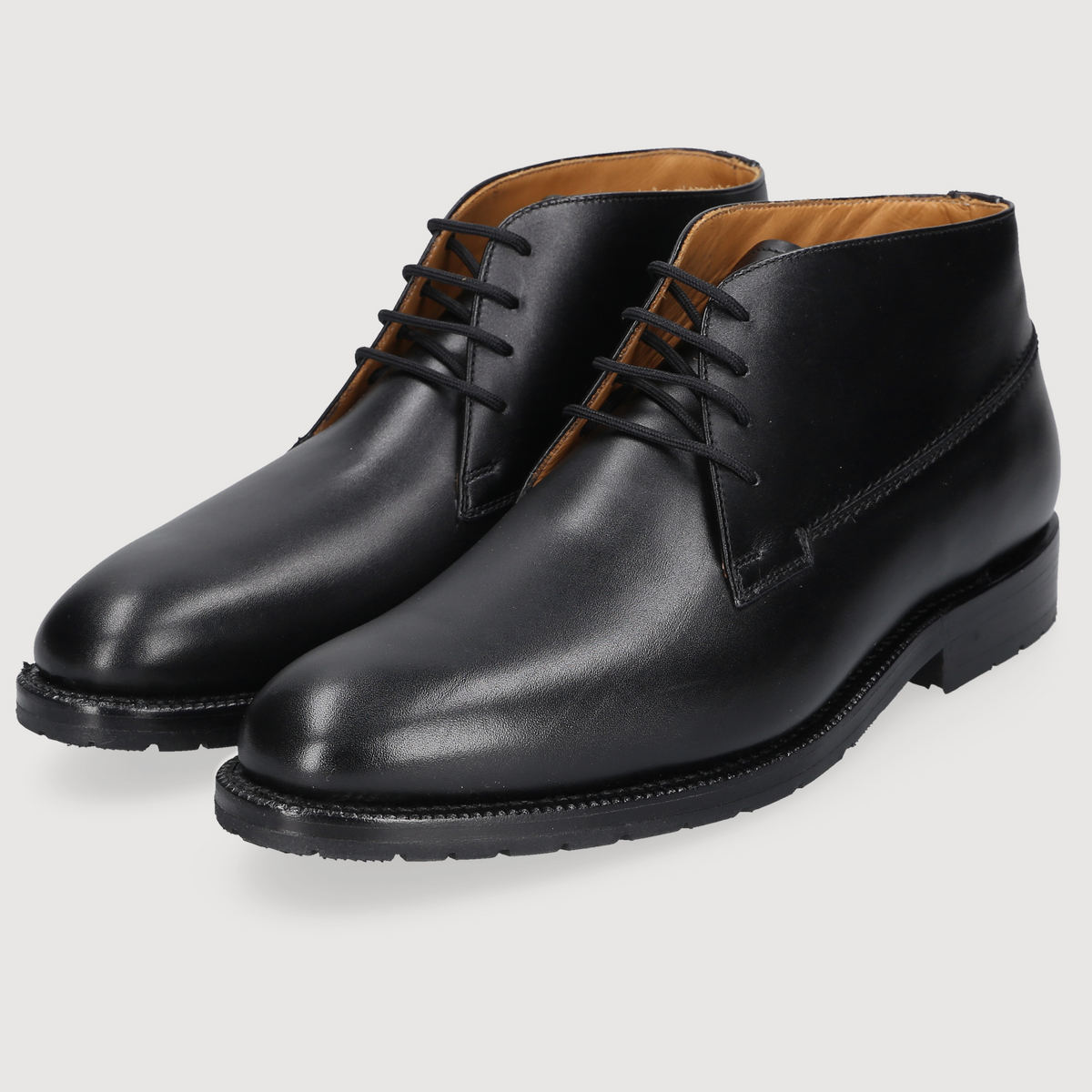Heinrich Dinkelacker Herren Boot Luzern Plain Schwarz
