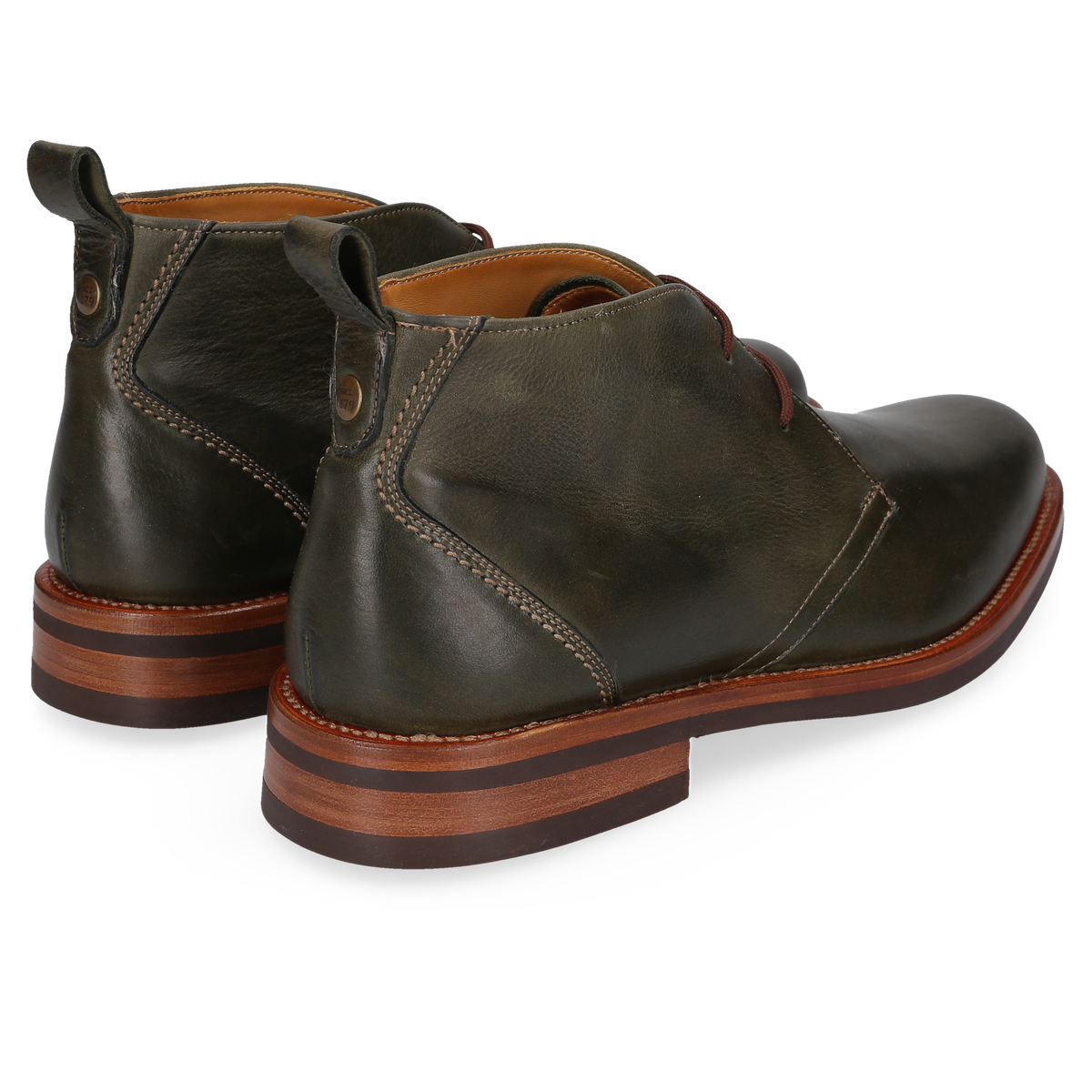 Heinrich Dinkelacker Herren Stiefeletten Genf Plain N - Dunkelgrün