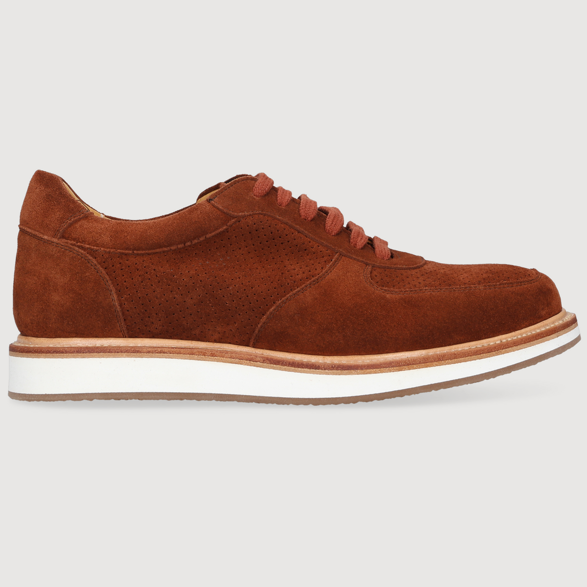 Heinrich Dinkelacker Men's Sneaker London Plain Brown