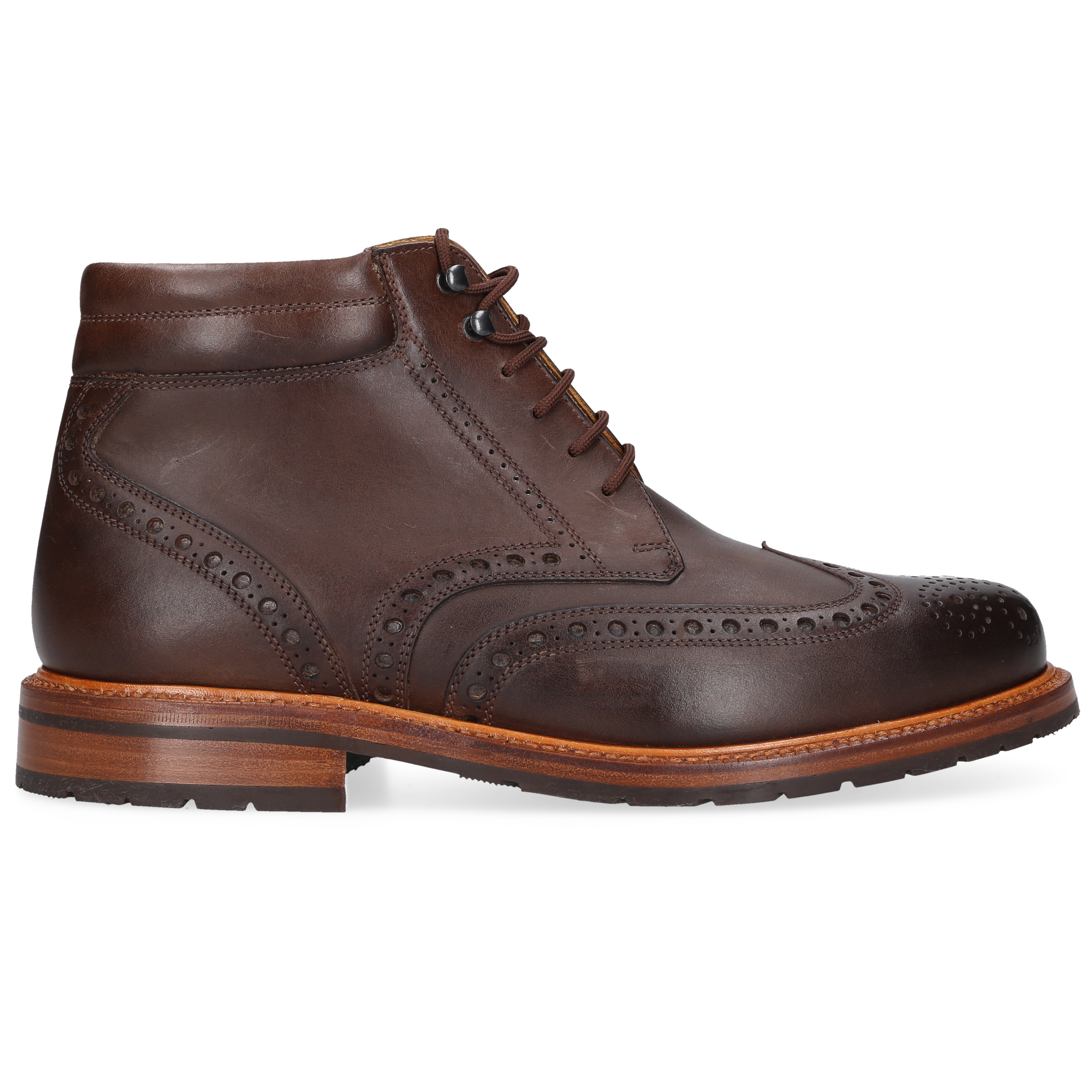 Heinrich Dinkelacker Herren Janosh Full Brogue H - Dunkelbraun