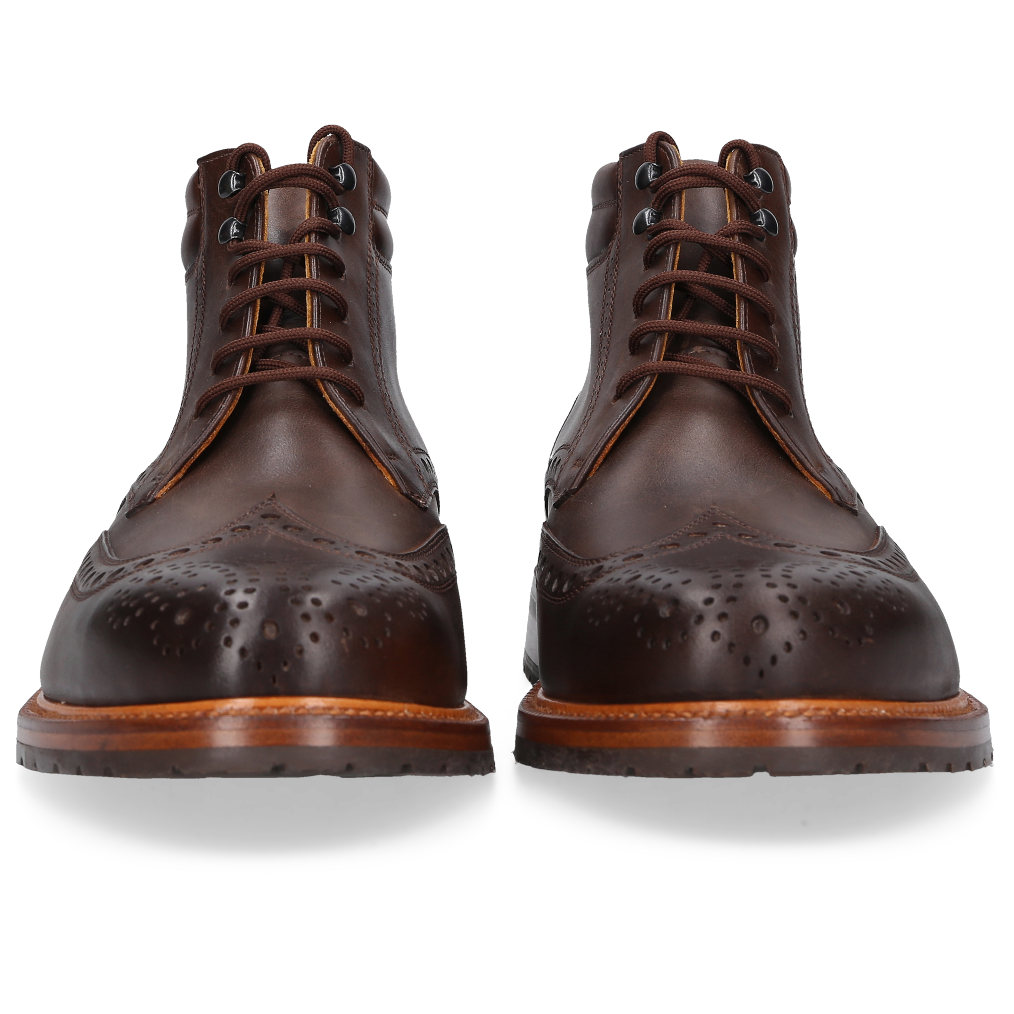 Heinrich Dinkelacker Herren Janosh Full Brogue H - Dunkelbraun