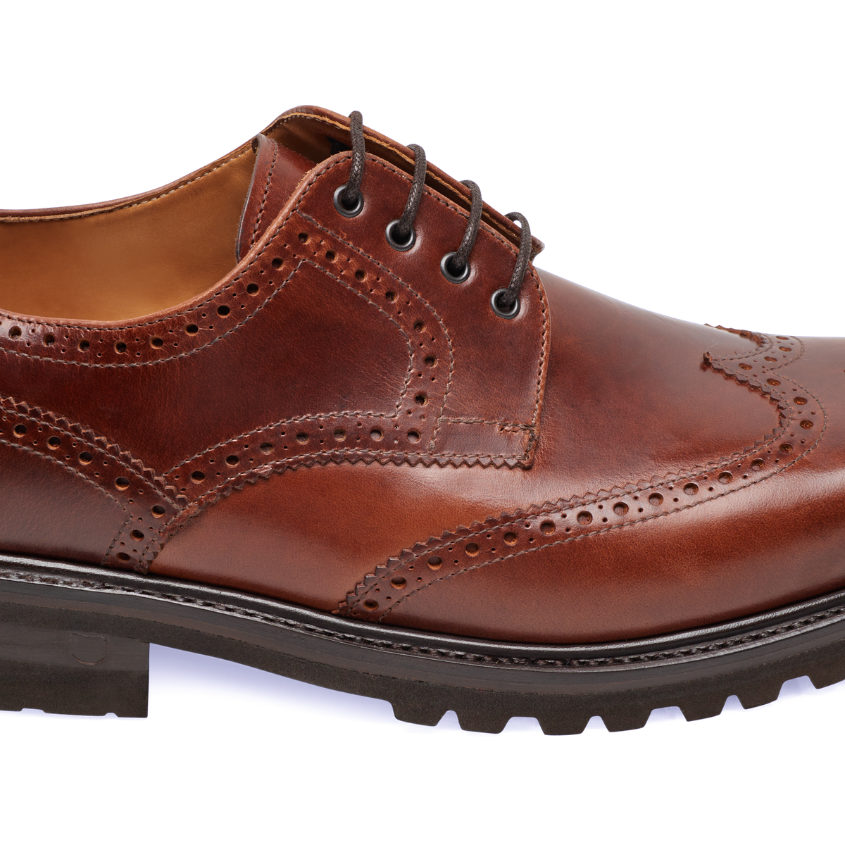 Henry Stevens Herren Businessschuhe Harry FBD5 - Mittelbraun