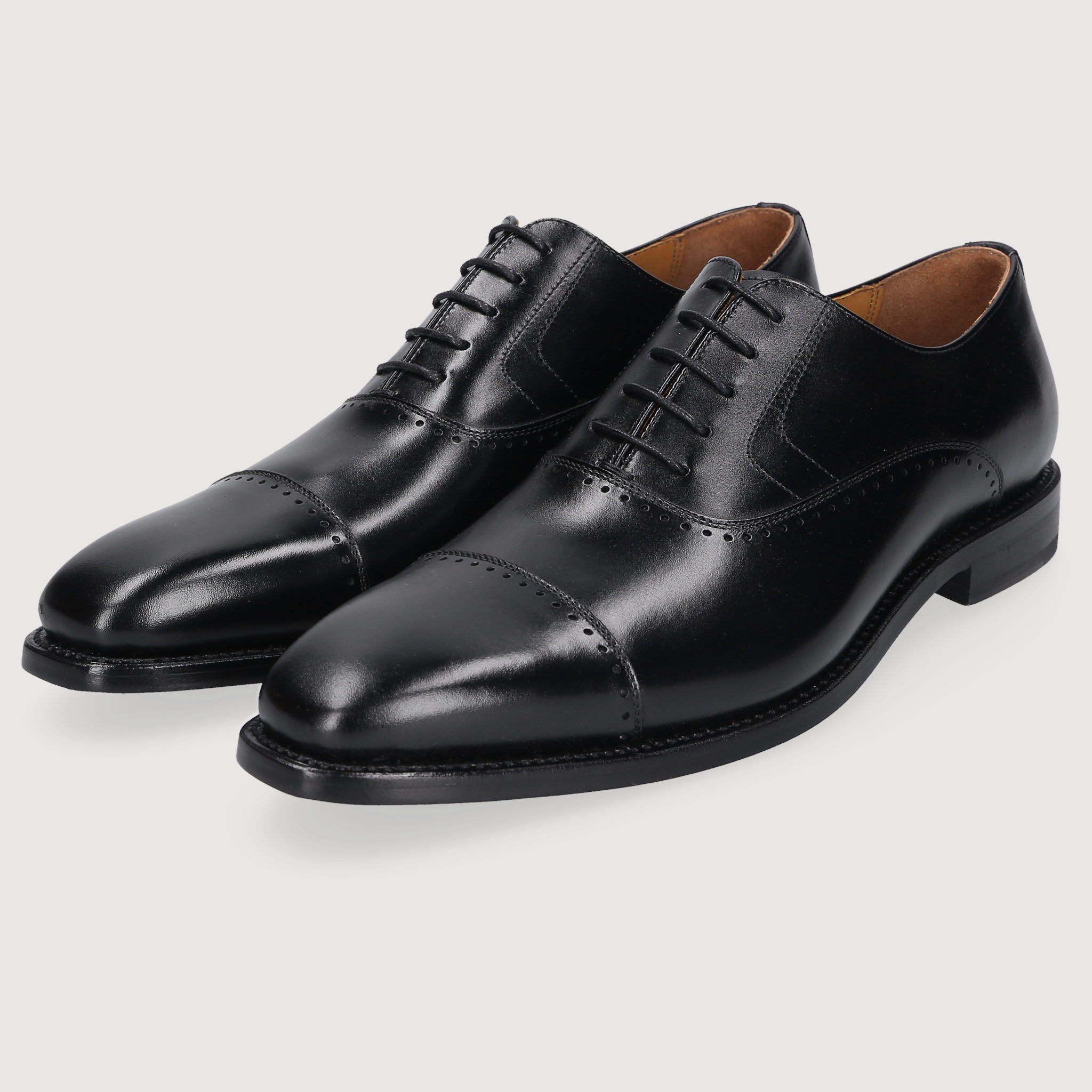 Henry Stevens Herren Businessschuhe Liam CO - Schwarz