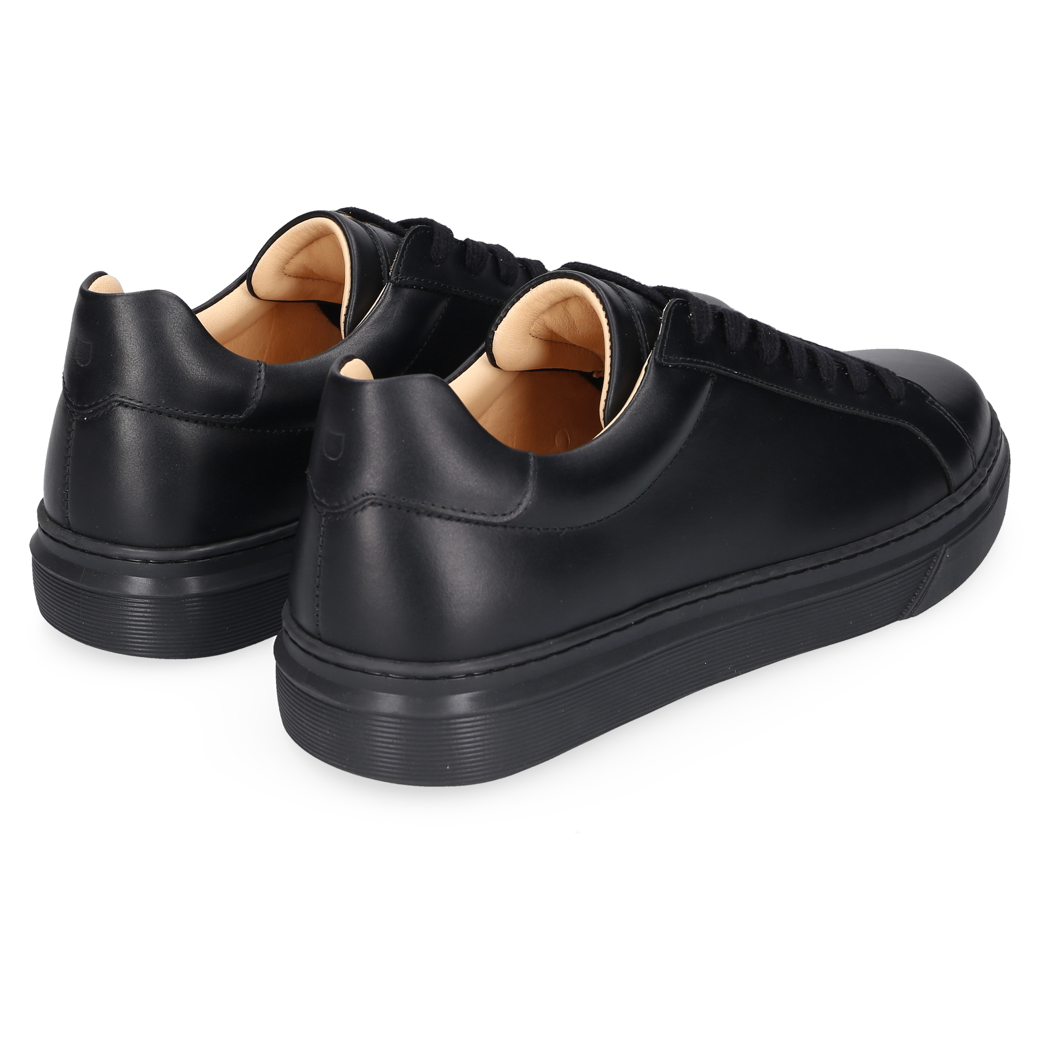 Henry Stevens Herren Sneaker Travis Plain Schwarz/Schwarz