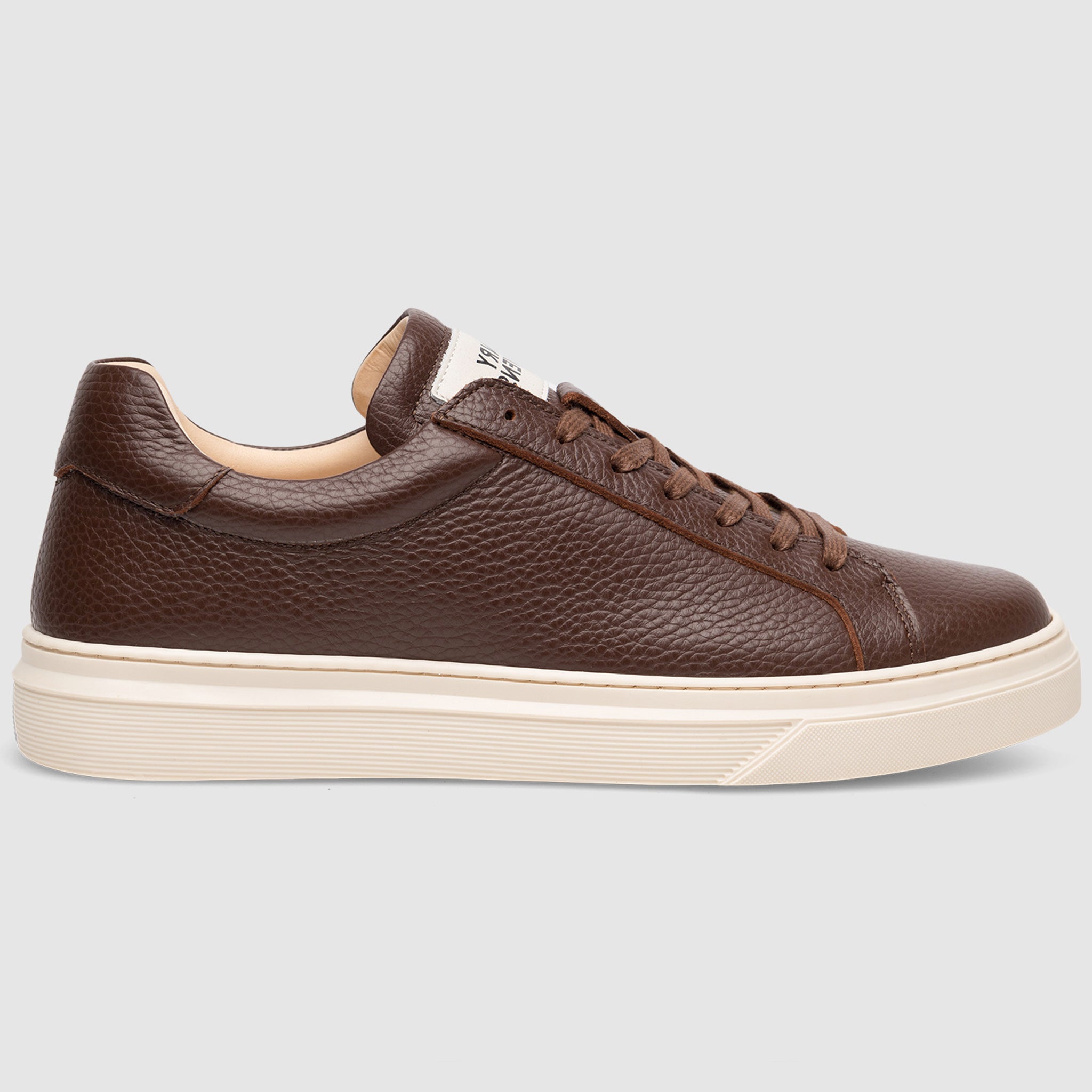 Henry Stevens Herren Sneaker Travis Plain Dunkelbraun
