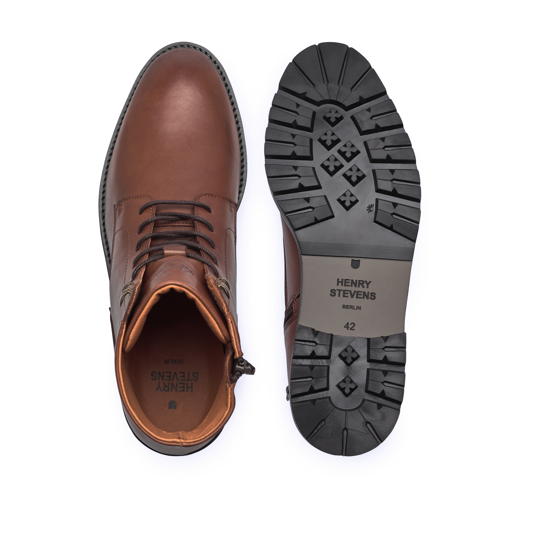 Henry Stevens Men's Wallace PDB - Dark Brown