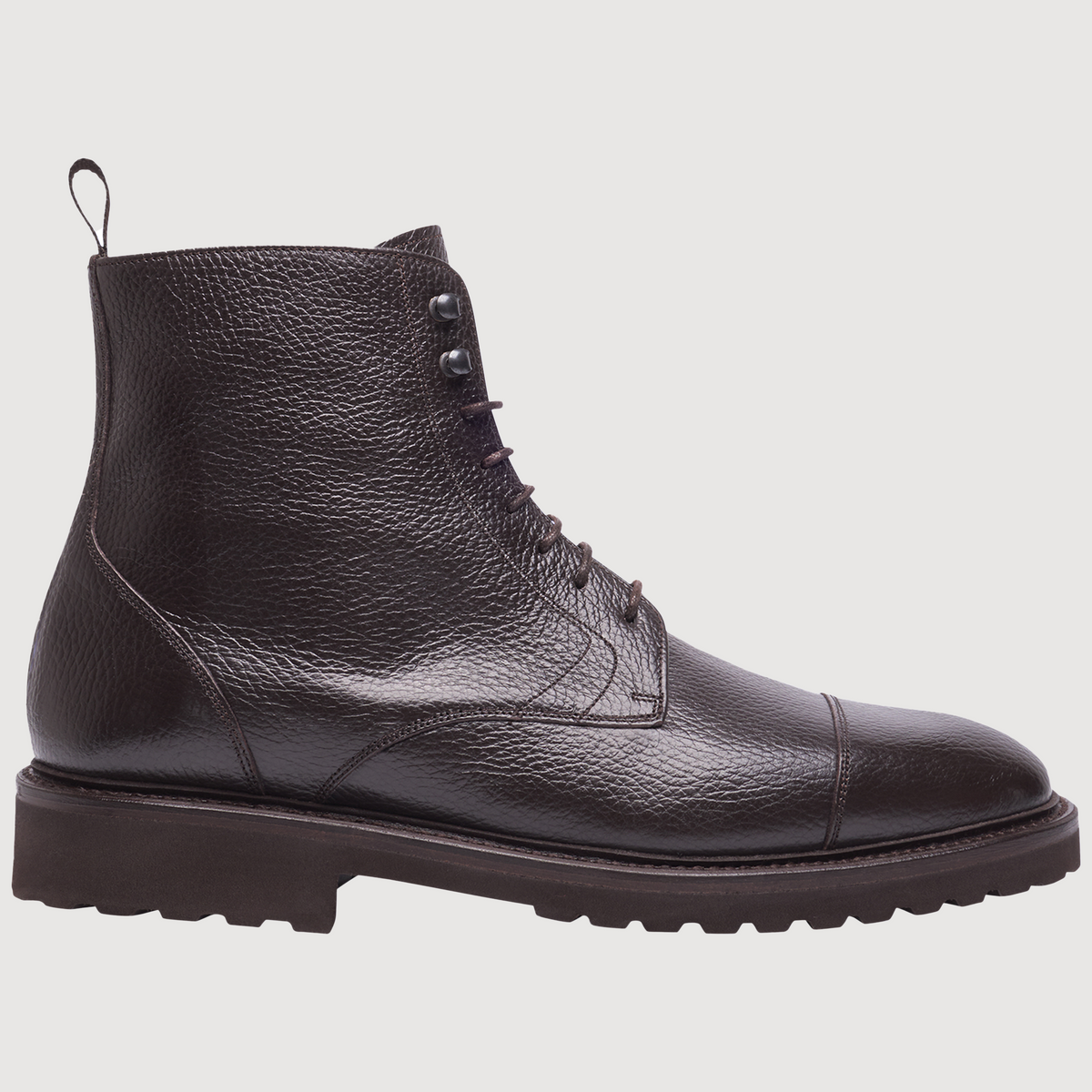 Henry Stevens Herren Boot Winston Captoe Dunkelbraun