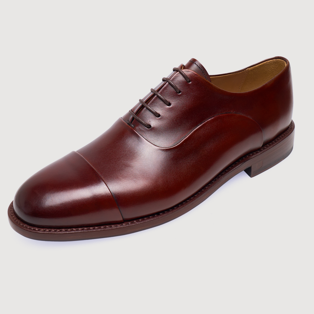 Henry Stevens Herren Businessschuhe Winston CO1 - Schwarzbraun