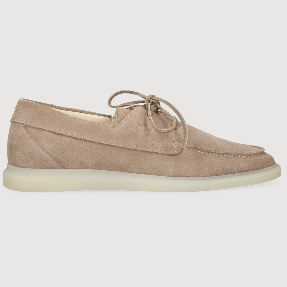 Henry Stevens Herren Bootsschuh Elia Plain Beige