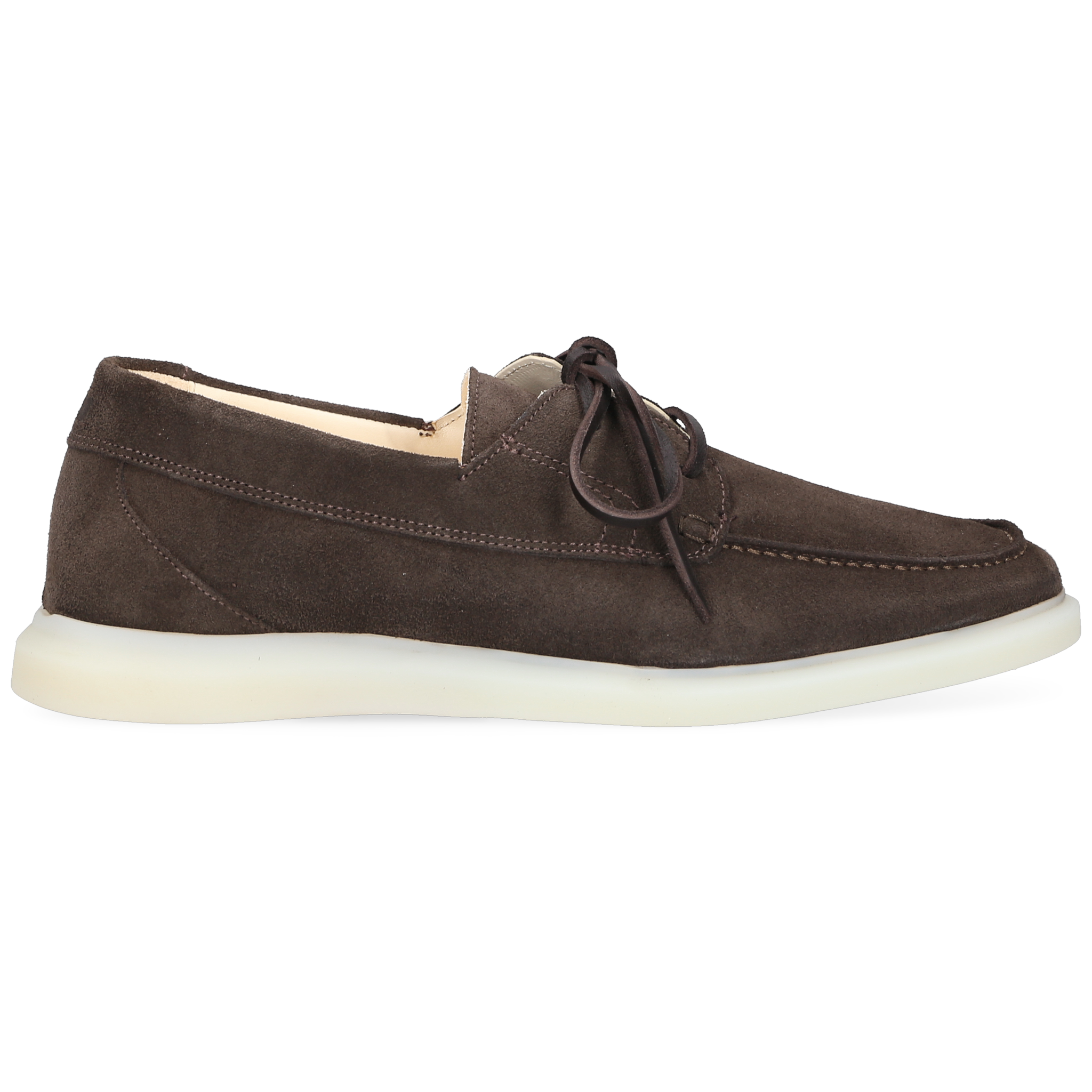 Henry Stevens Herren Bootsschuh Elia Plain Dunkelbraun