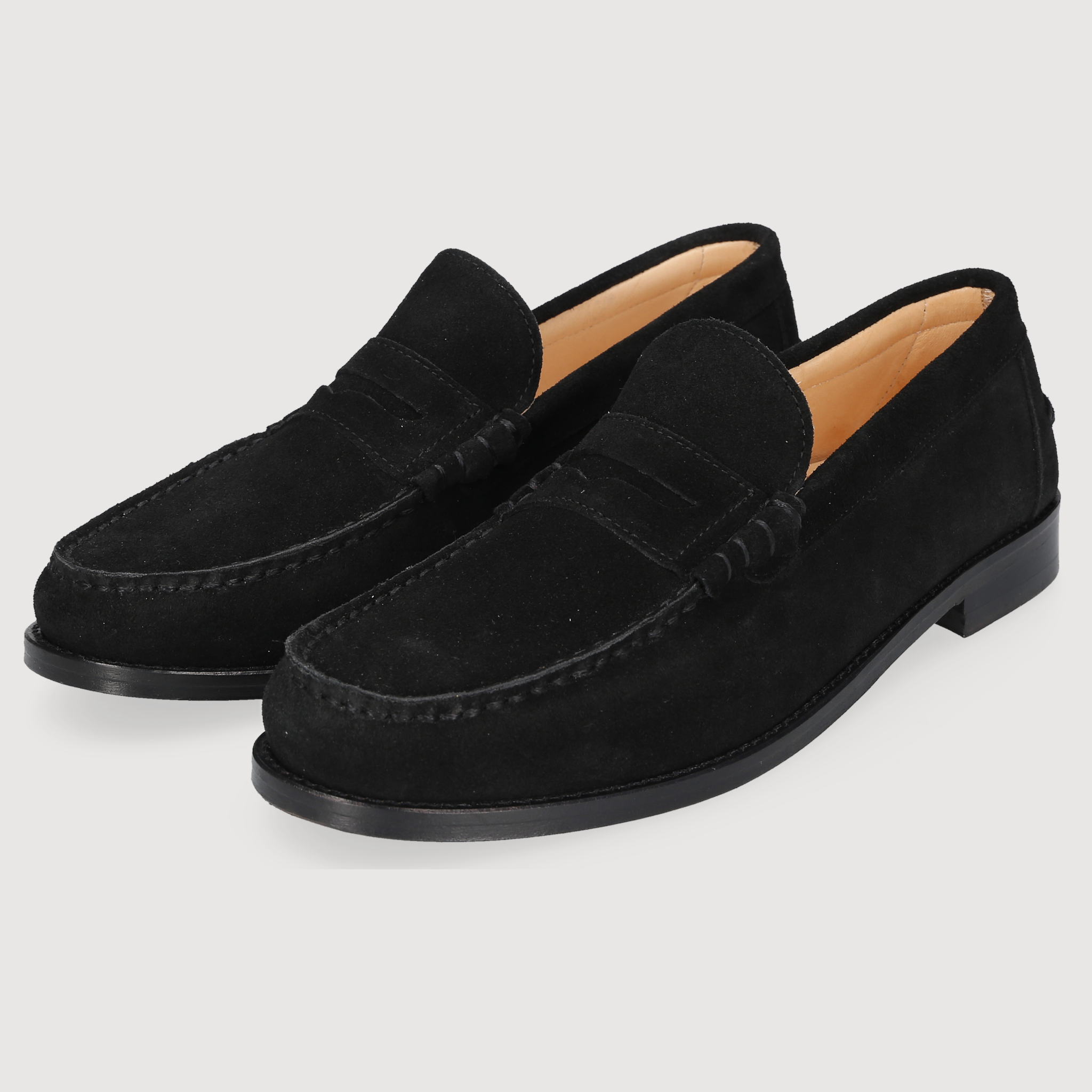 Henry Stevens Men's Loafer Riley Penny Black