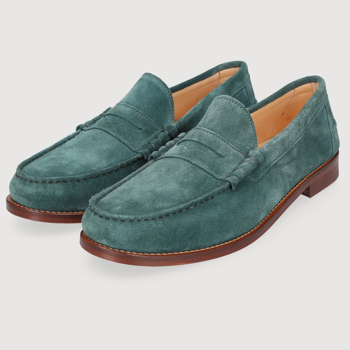 Henry Stevens Men's Loafer Riley Penny Petrol