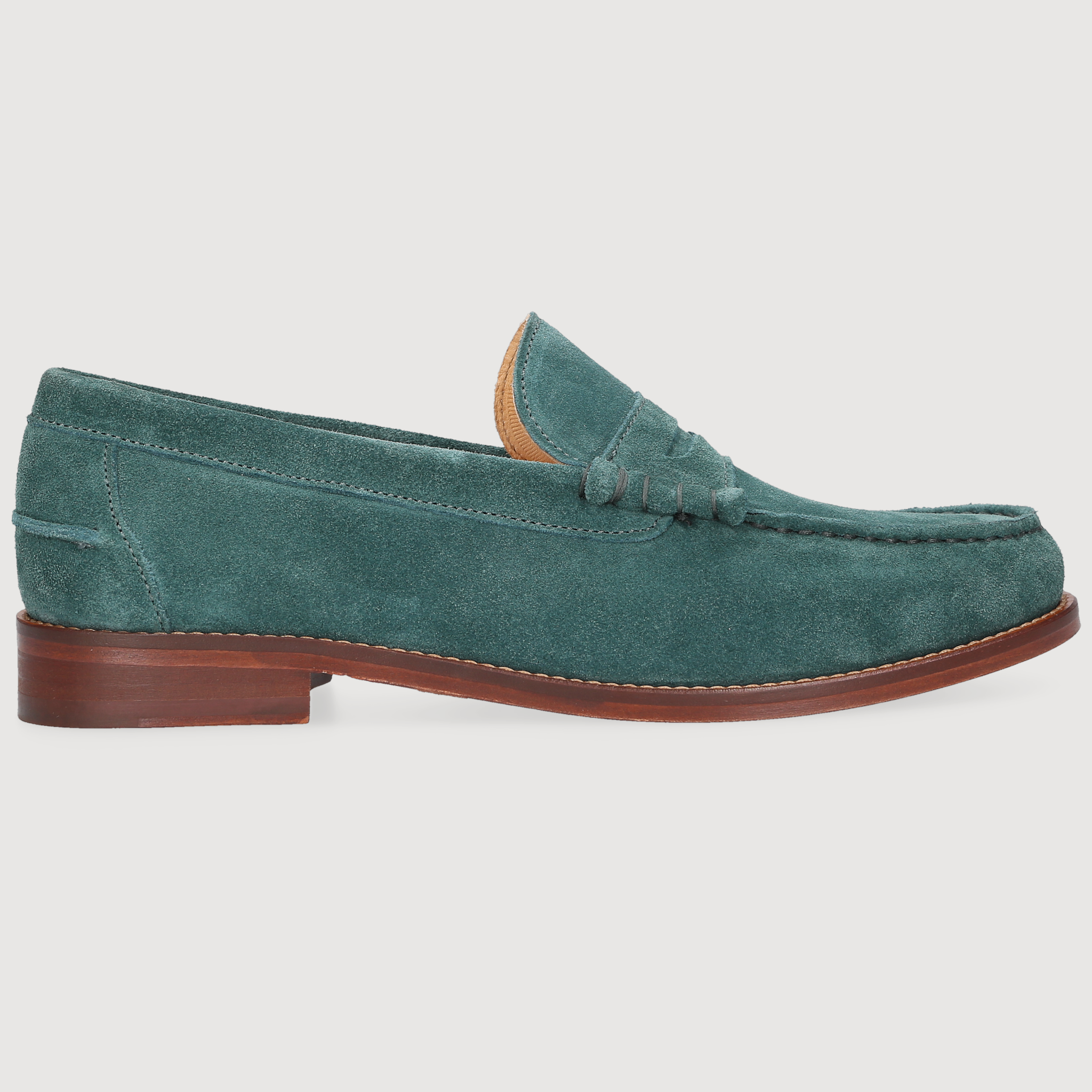 Henry Stevens Men's Loafer Riley Penny Petrol