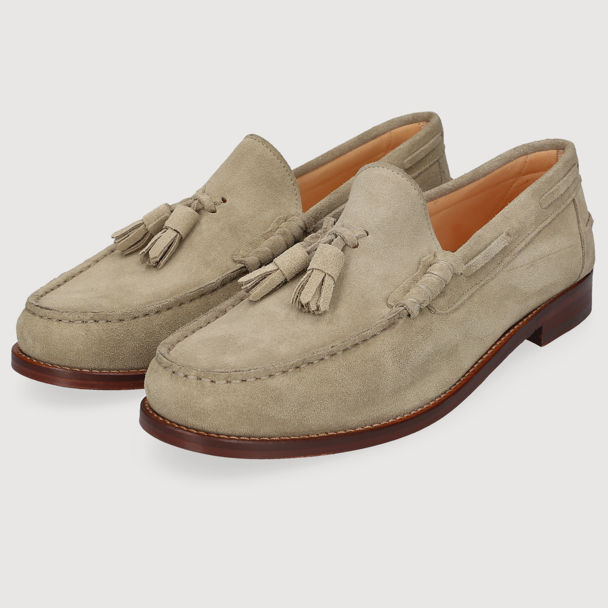 Henry Stevens Herren Loafer Riley Tassel Beige