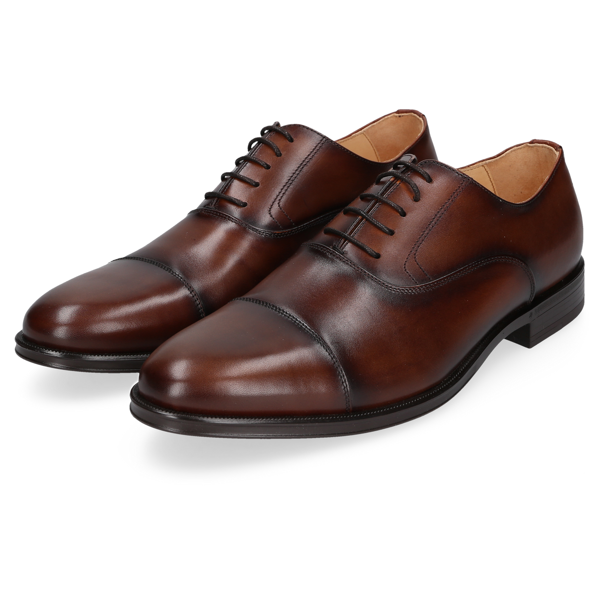 Henry Stevens Men's Classic Wes Captoe Medium Brown