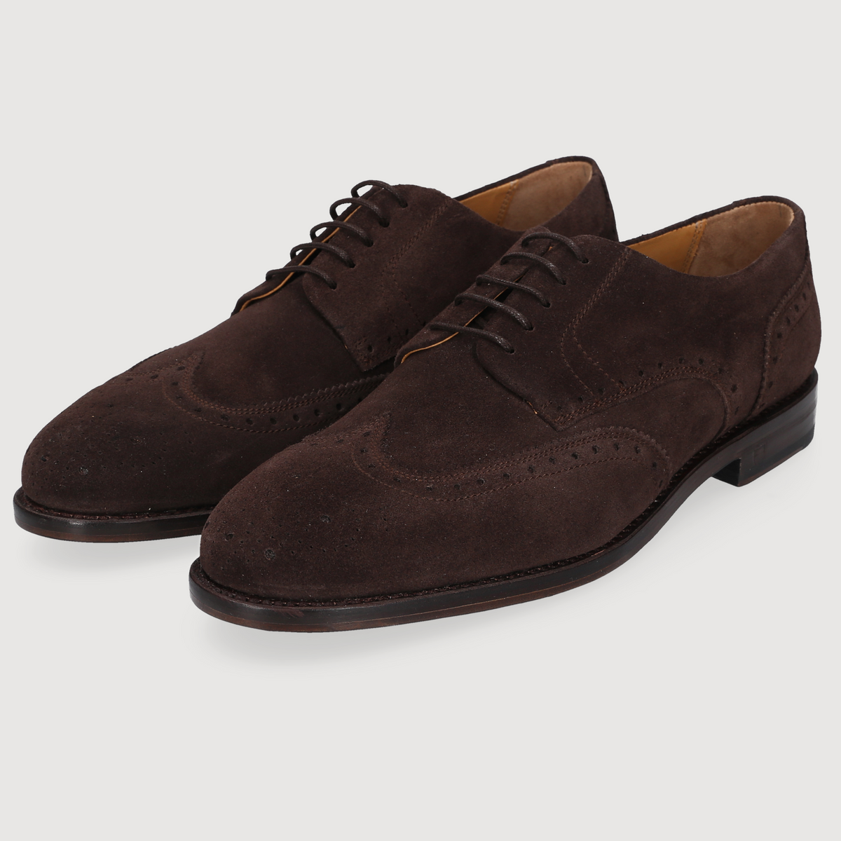 Henry Stevens Herren Klassiker Winston Full-Brogue Dark brown