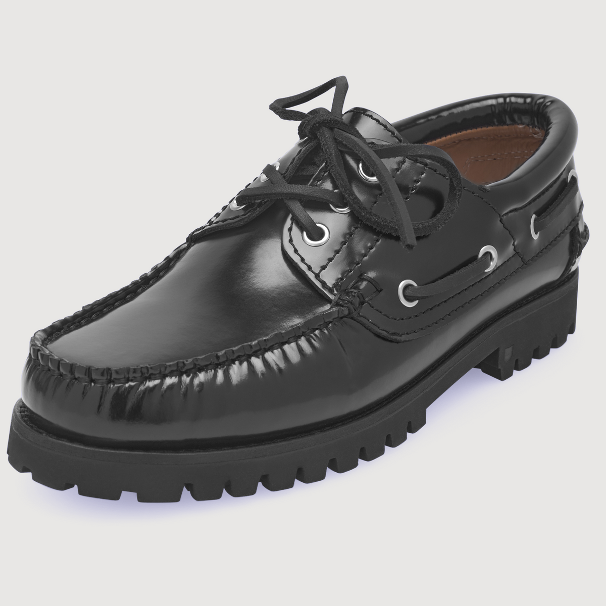 Henry Stevens Damen Bootsschuh Morgan W DS - Schwarz