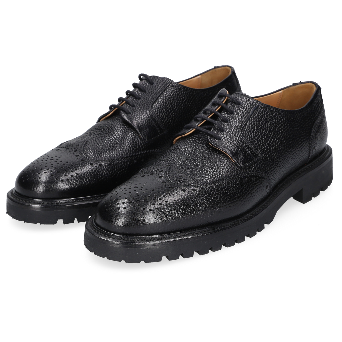 Henry Stevens Damen Klassiker Bonnie Full-Brogue Schwarz