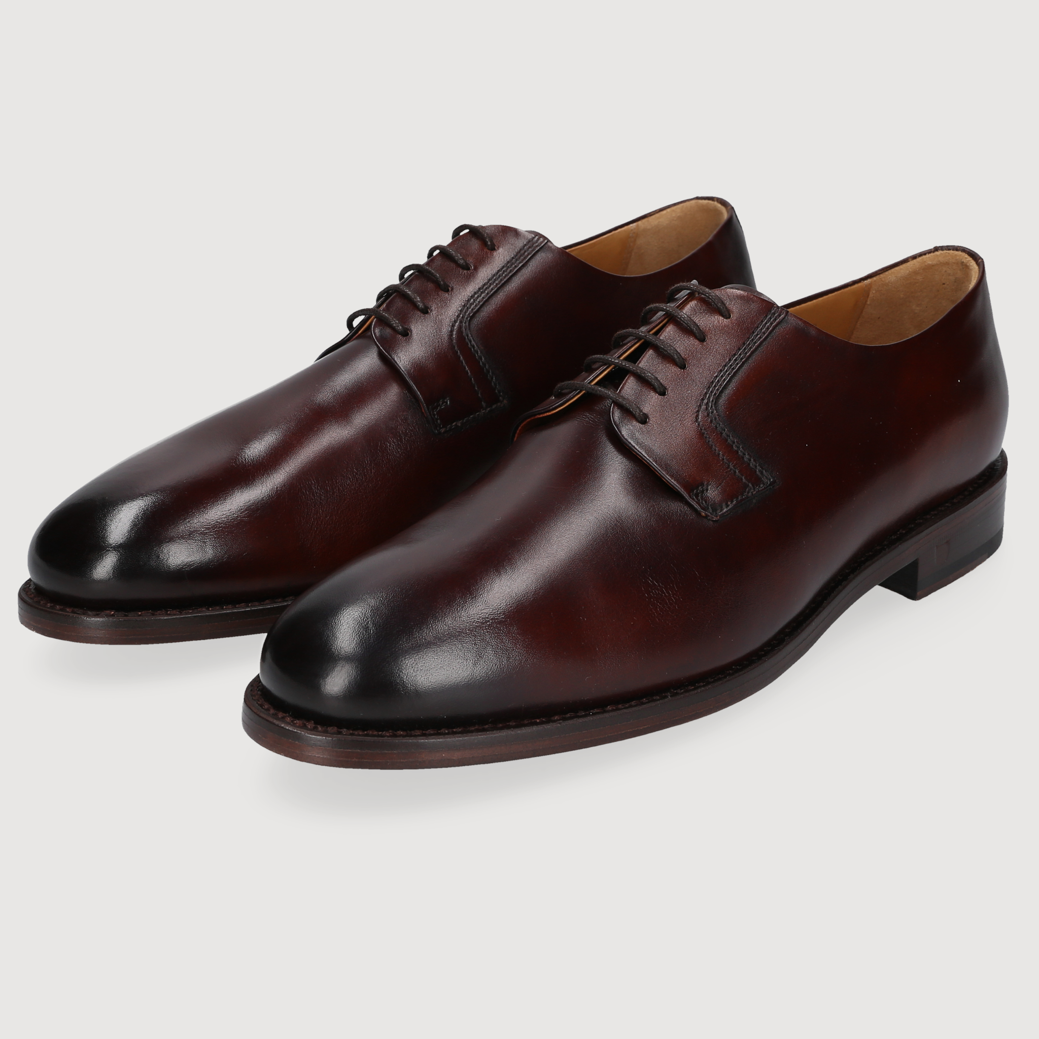 Henry Stevens Damen Klassiker Ella Plain Schwarzbraun