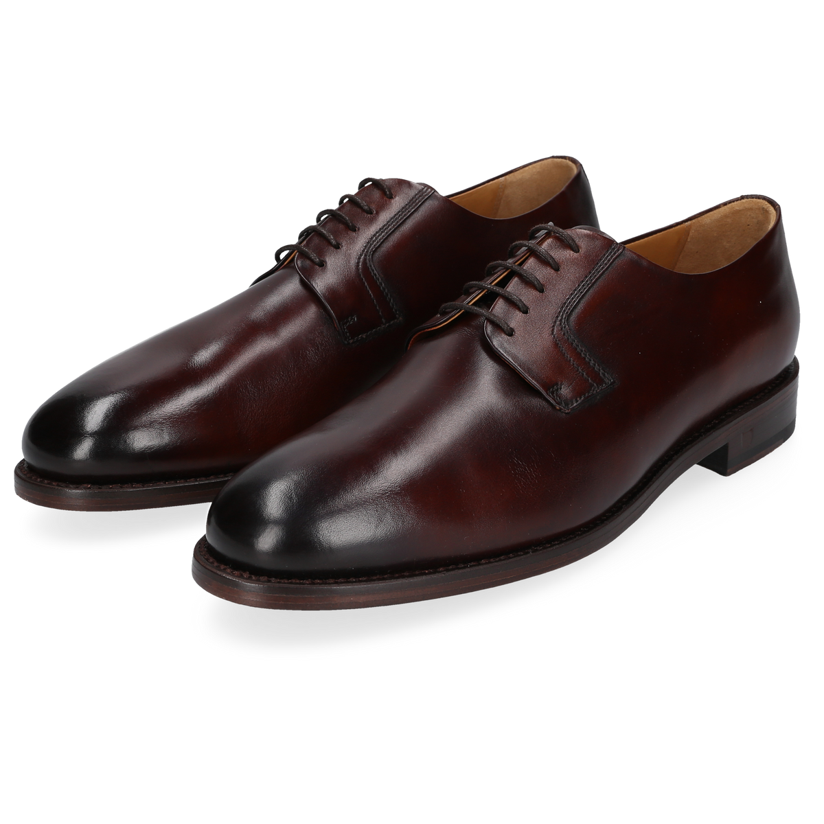Henry Stevens Damen Klassiker Ella Plain Schwarzbraun