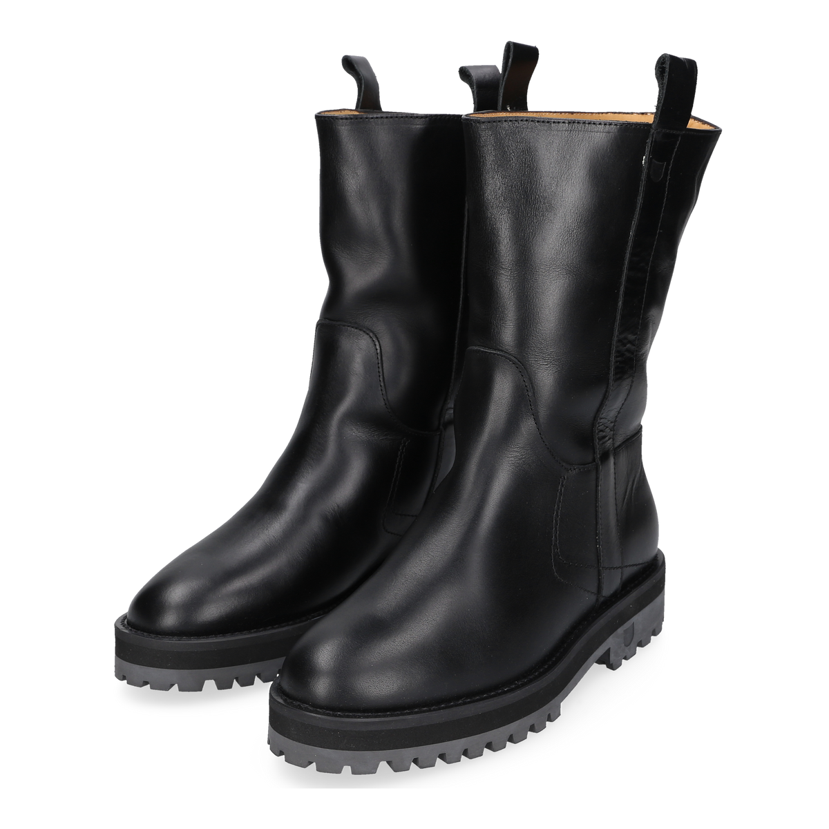 Henry Stevens Damen Boot Eva Plain Schwarz