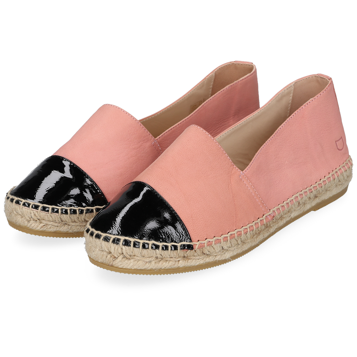 Henry Stevens Damen Espadrille Taylor Captoe Coral/Schwarz