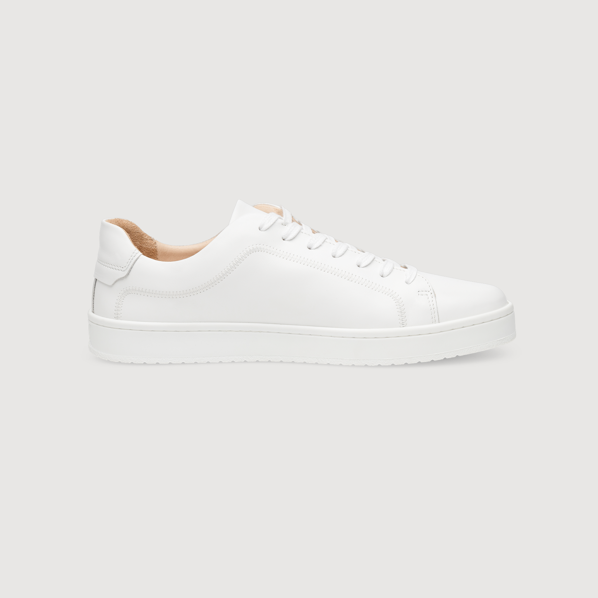 N91 Herren Sneaker Original Draft Plain Weiß