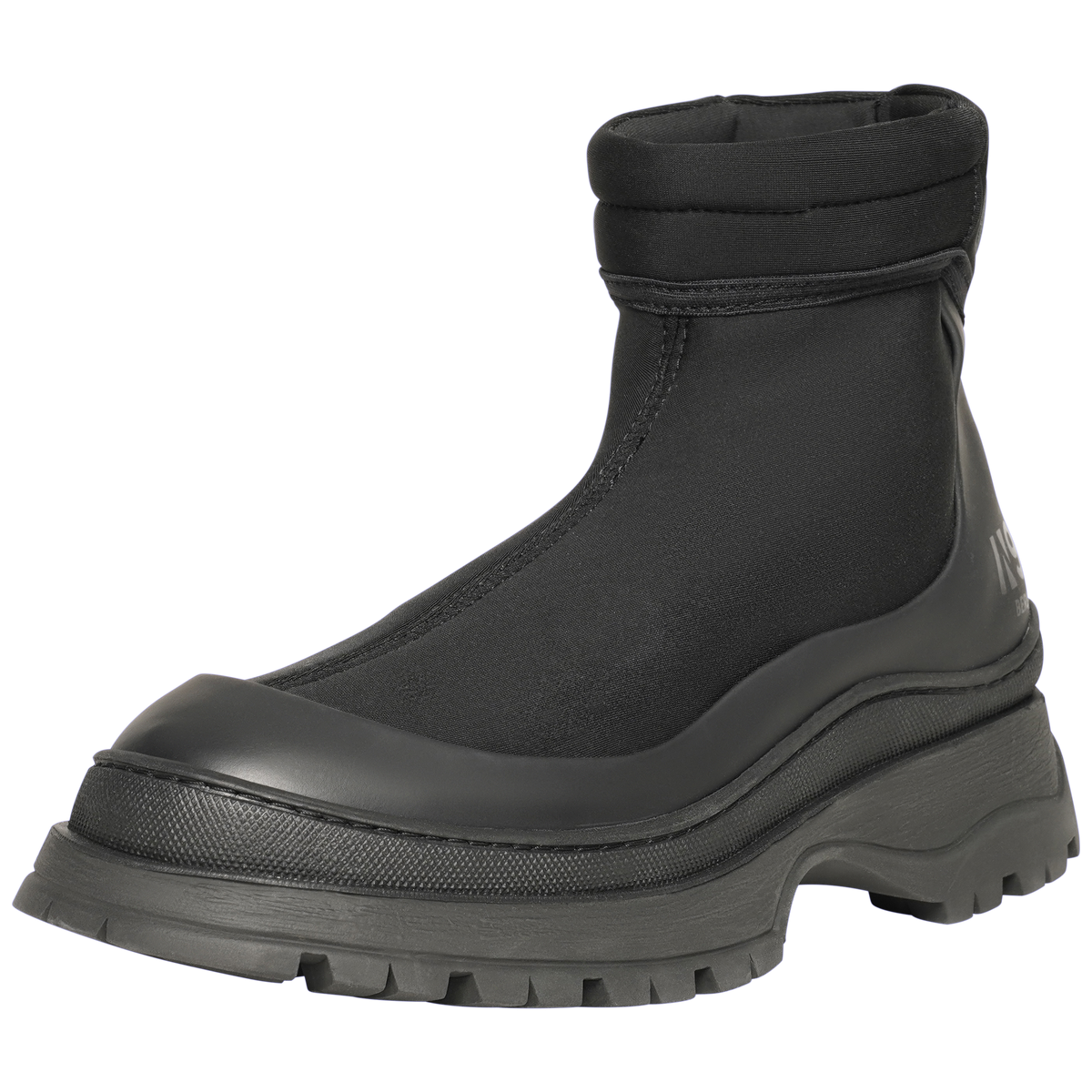 N91 Damen Boot Motech Plain Schwarz