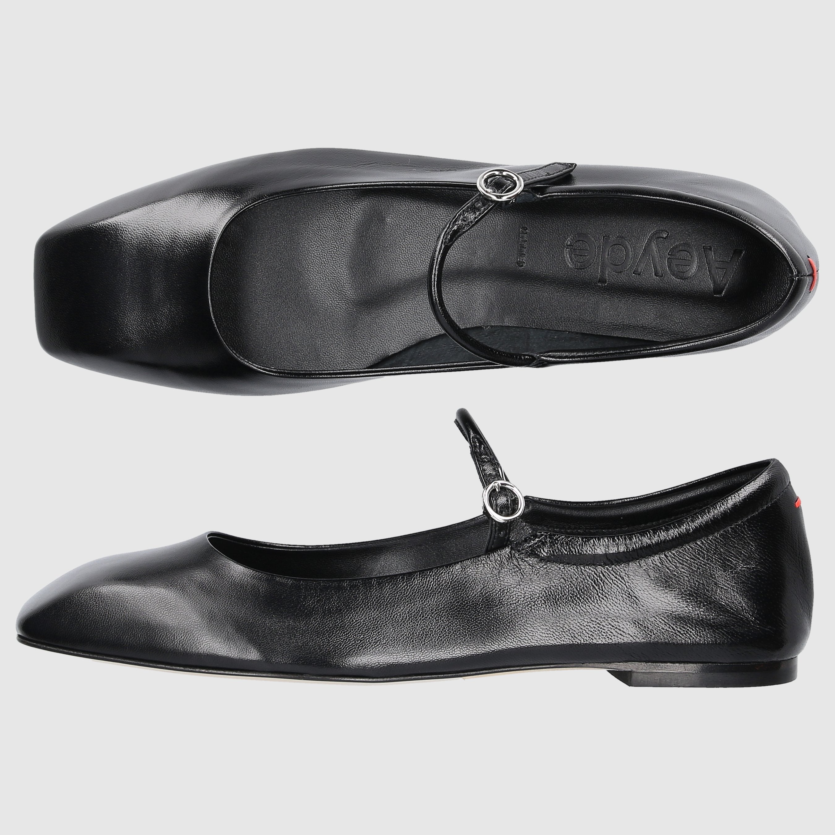 Aeyde Damen Ballerinas UMA800 Schwarz