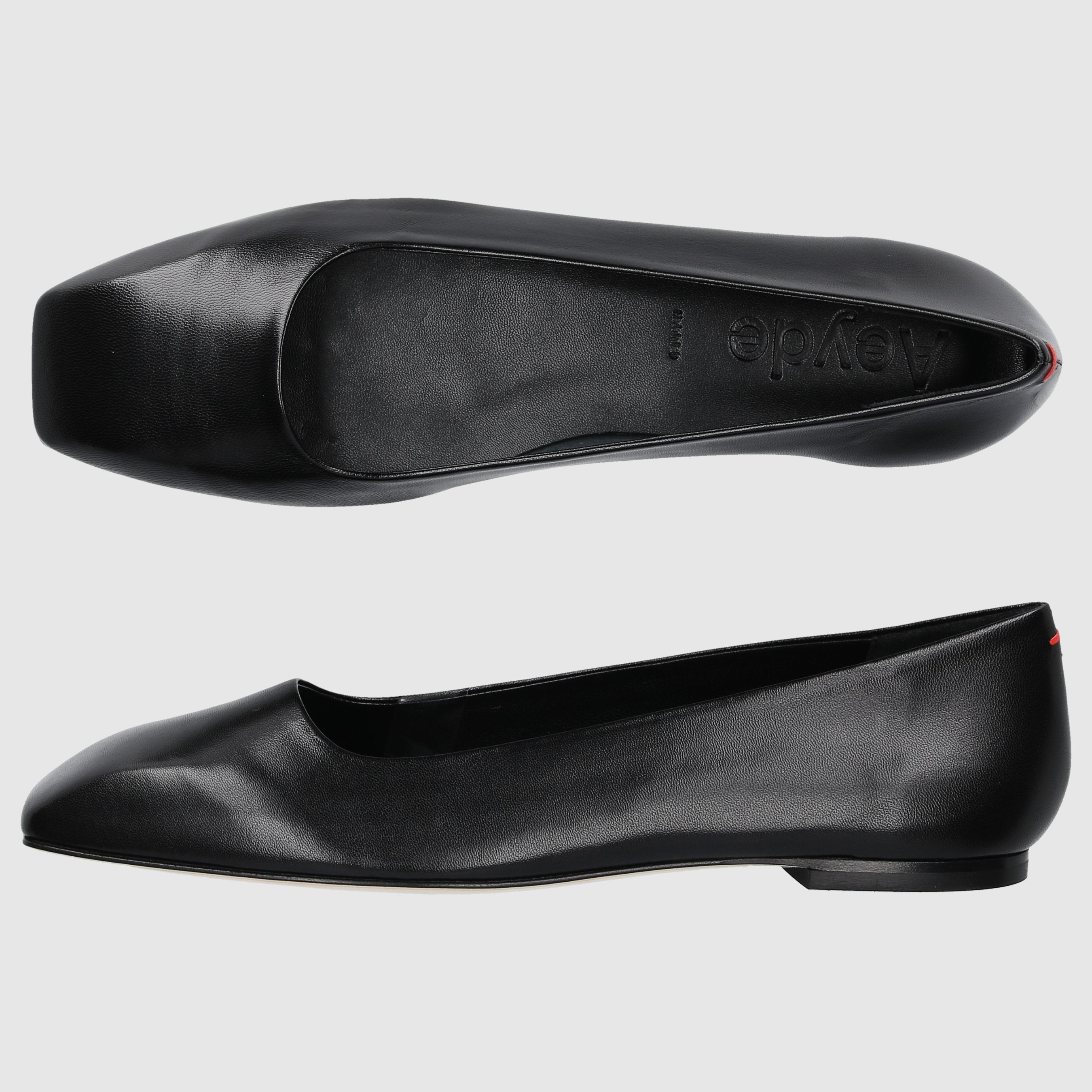 Aeyde Damen Ballerinas IDA800 Schwarz