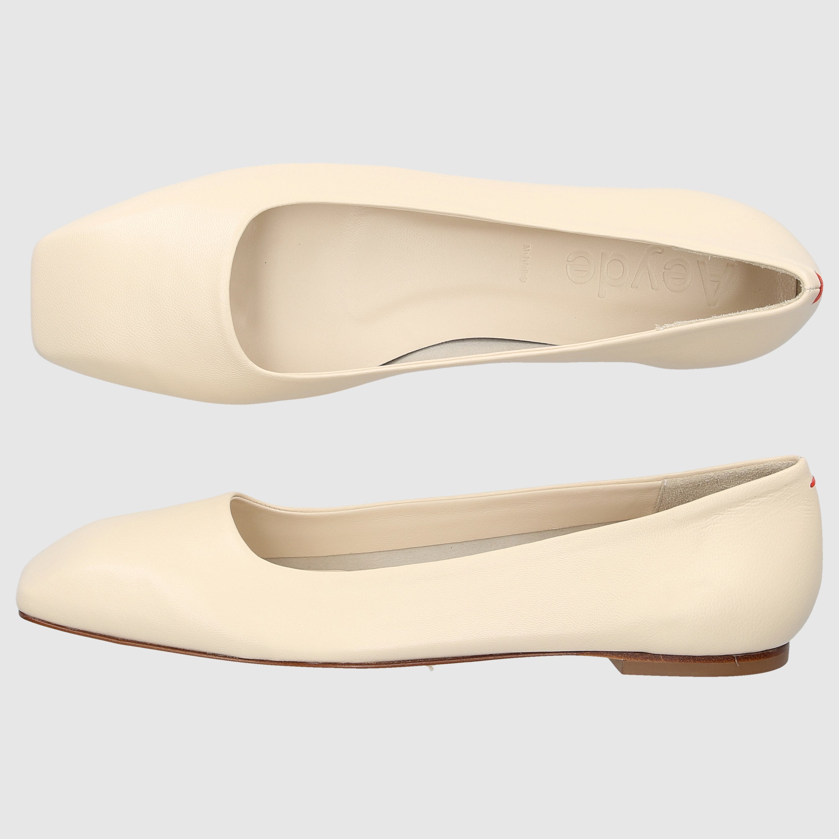 Aeyde Damen Ballerinas IDA100 Weiß