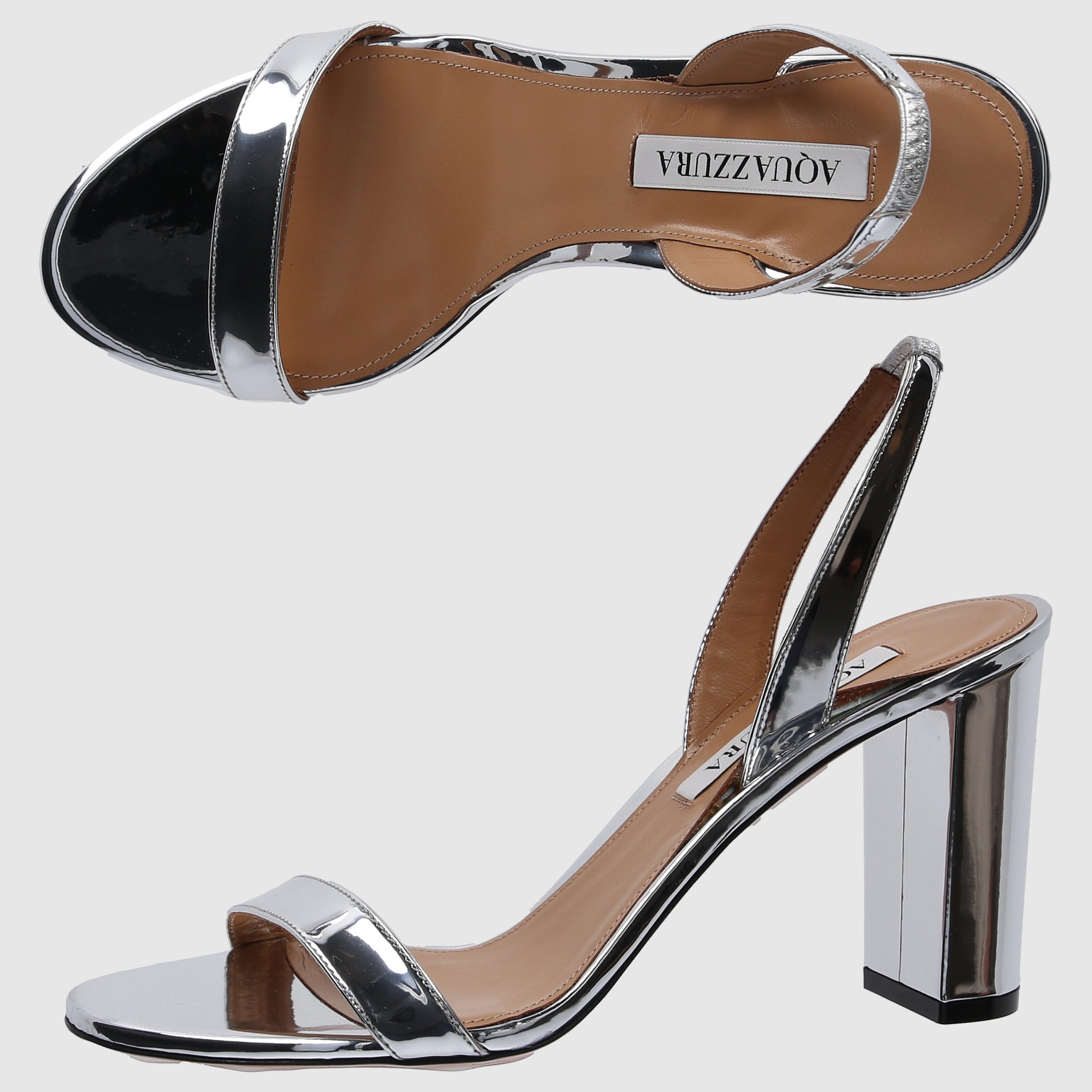 Aquazzura W SANDALS HEELED SNBMIDS0 Silver