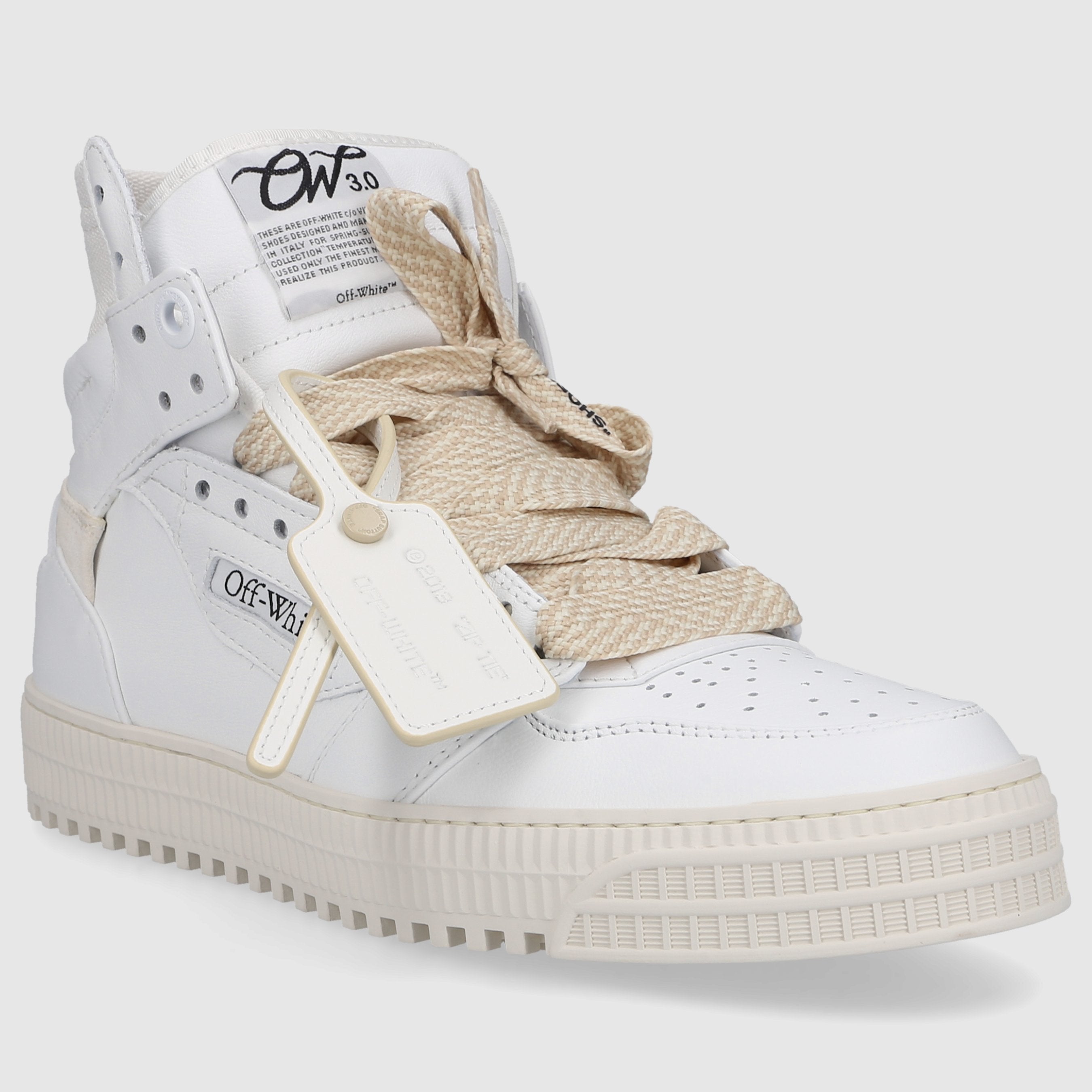 Off-White Herren Sneaker OMIA065S24LEA0040101 Weiß