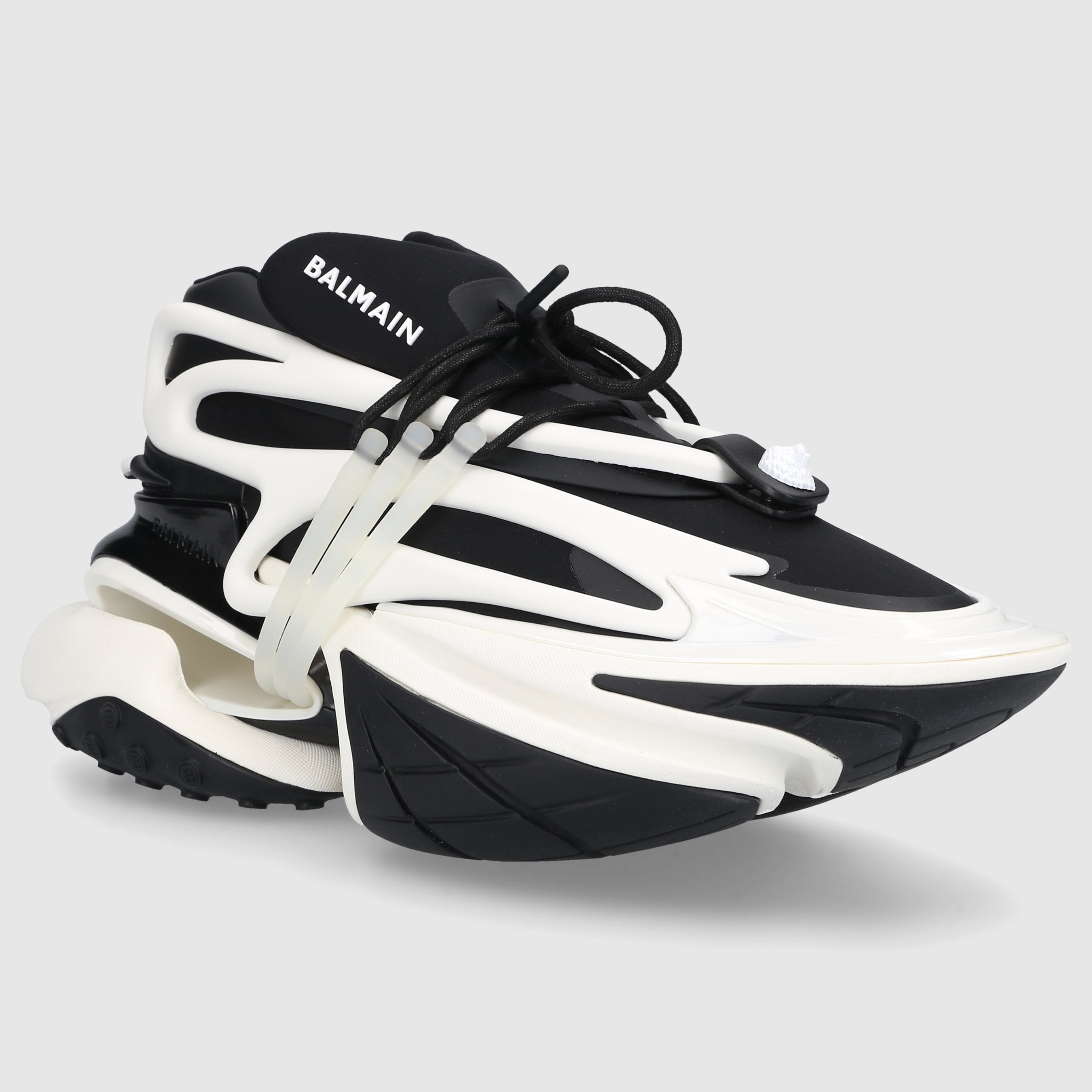 Balmain Herren Sneaker BM1VJ309KNOCEAB Schwarz