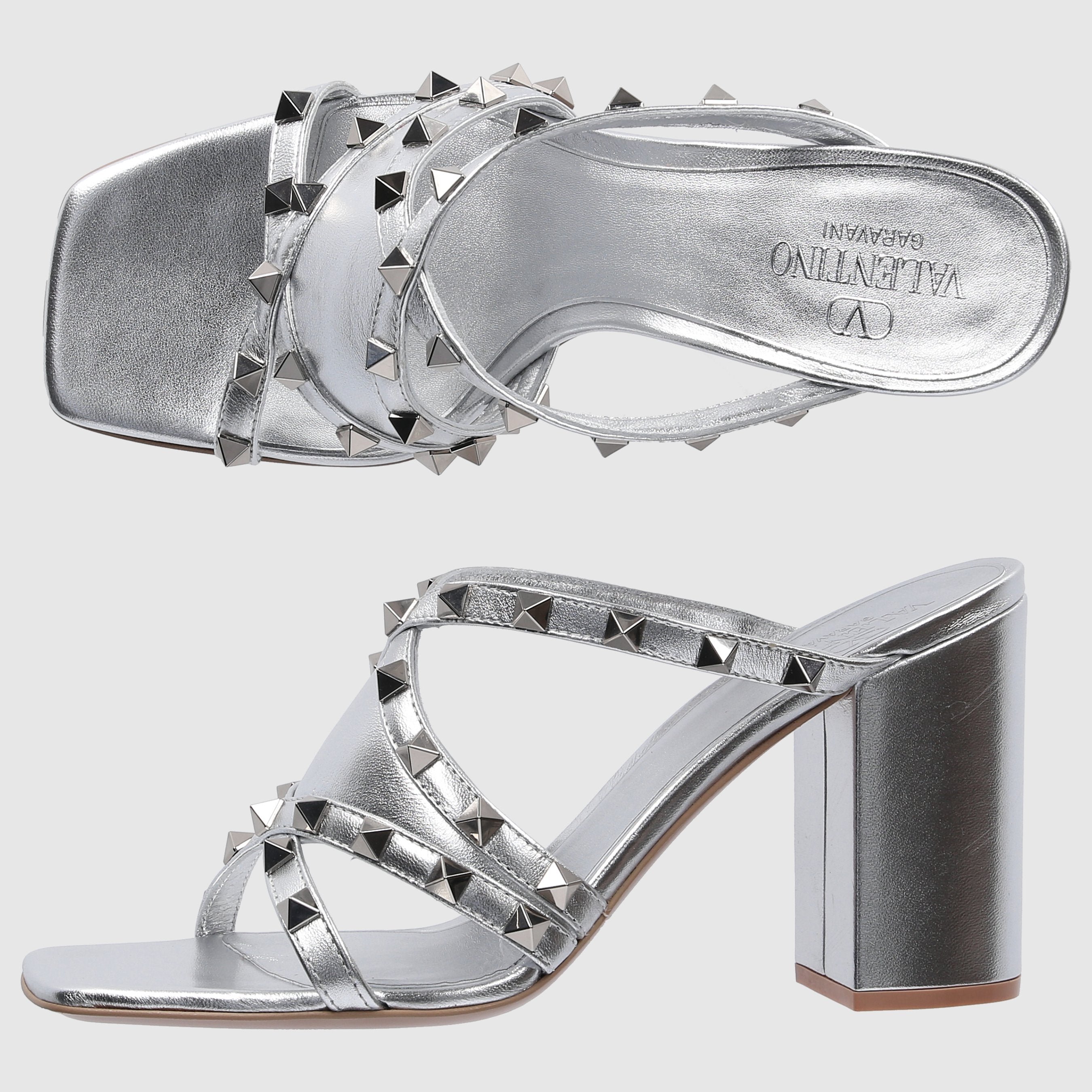 Valentino Garavani Damen Sandalen ROCKSTUD Nappaleder