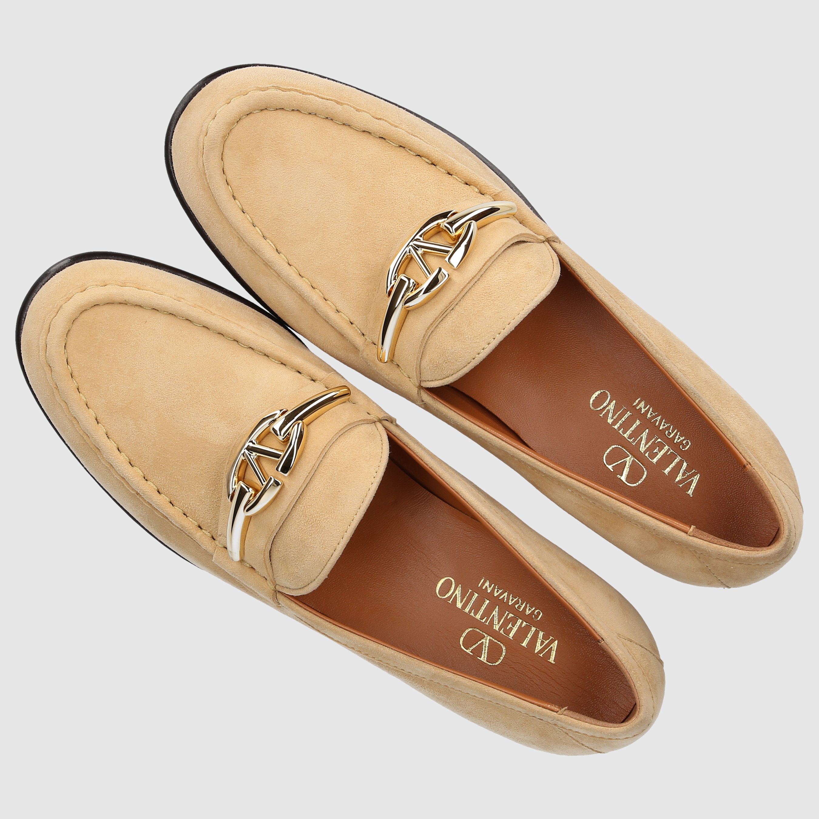 Valentino Garavani Damen Flach 4W2S0IKOHTI CAMEL-GOLD