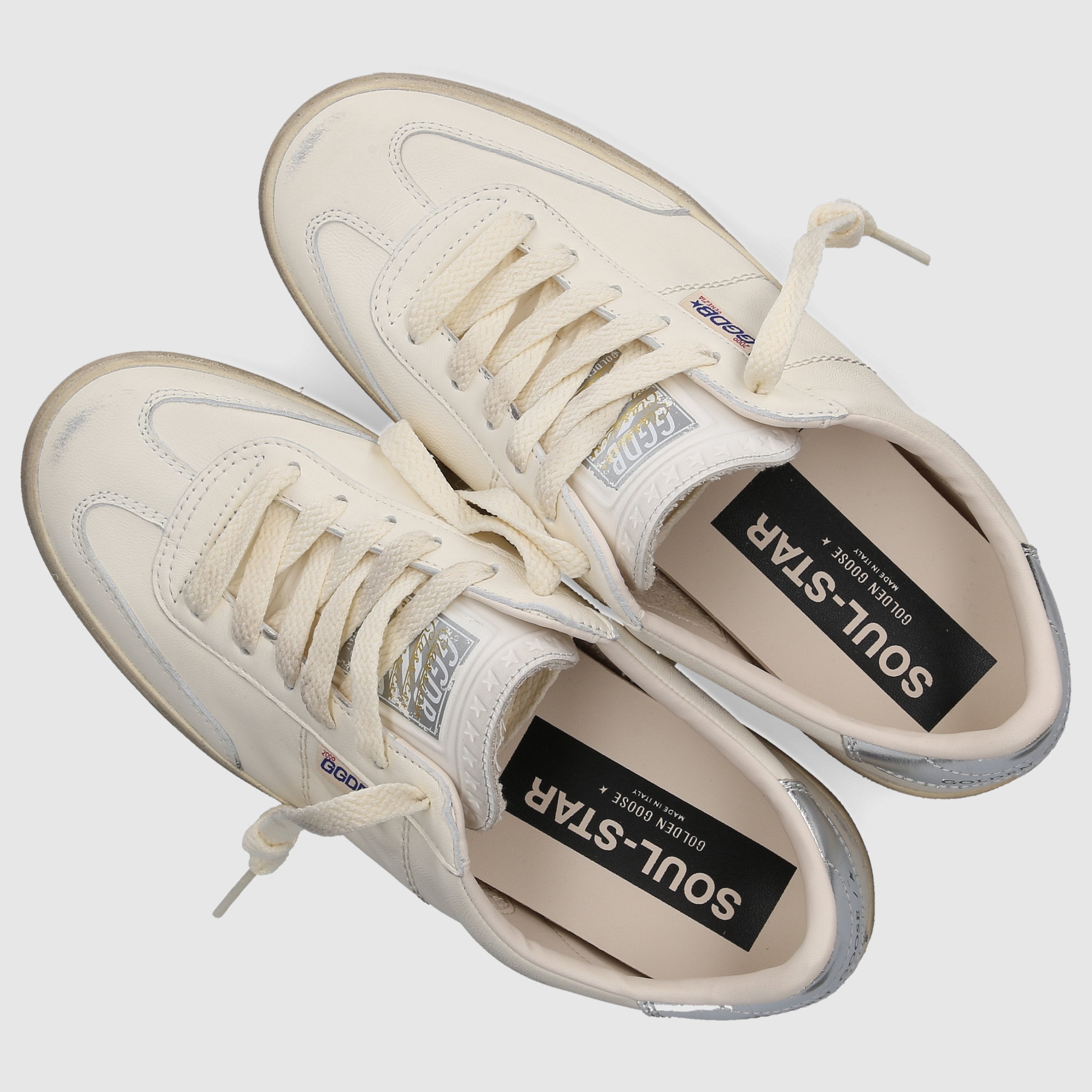 Golden Goose Damen Sneaker GWF00464 ECRU-SILBER