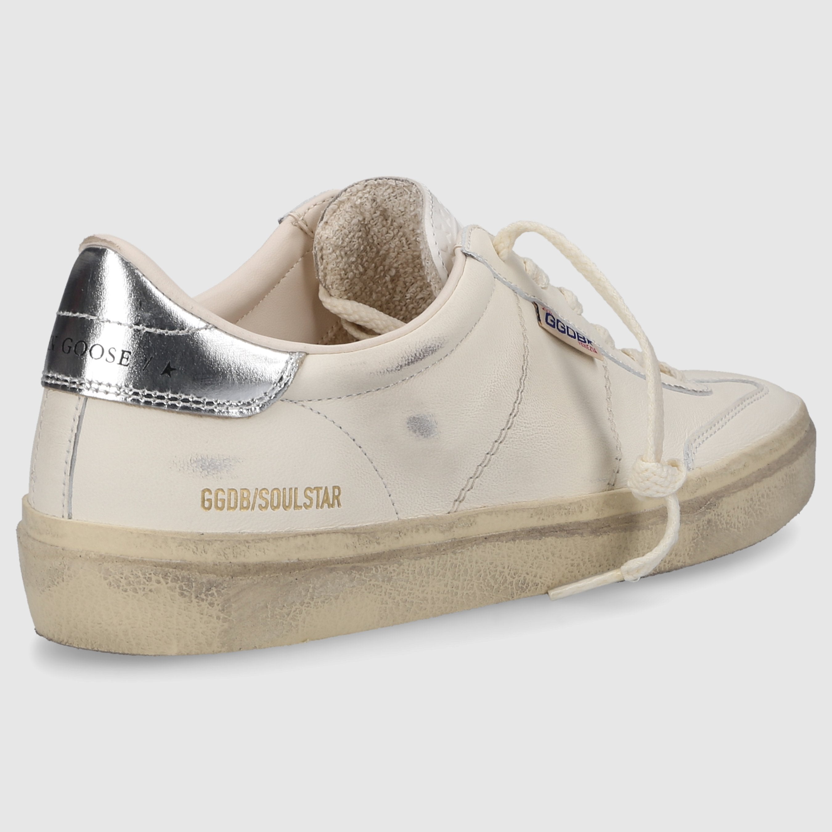 Golden Goose Damen Sneaker GWF00464 ECRU-SILBER
