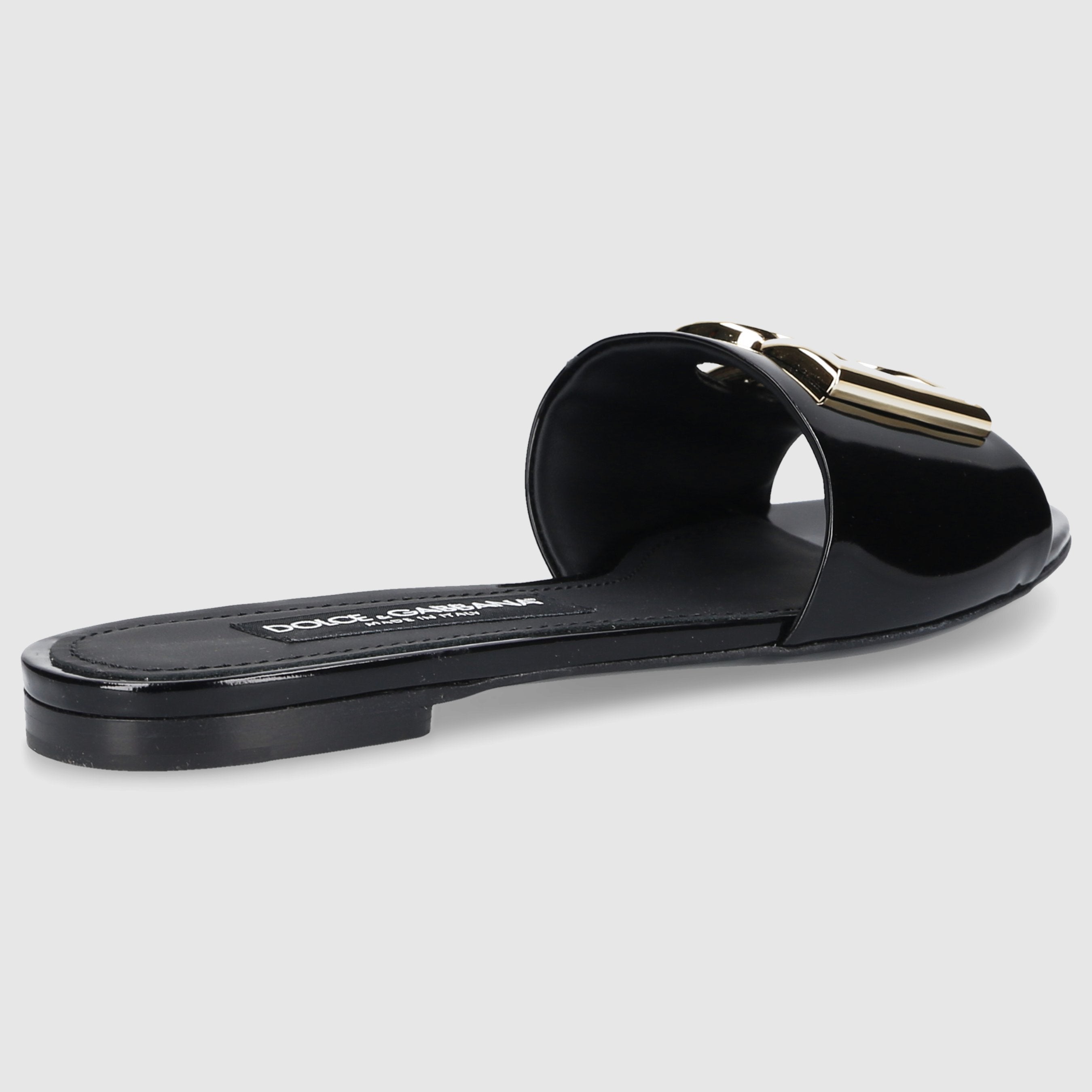 Dolce & Gabbana women's shoes CIABATTA FLAT patent leather