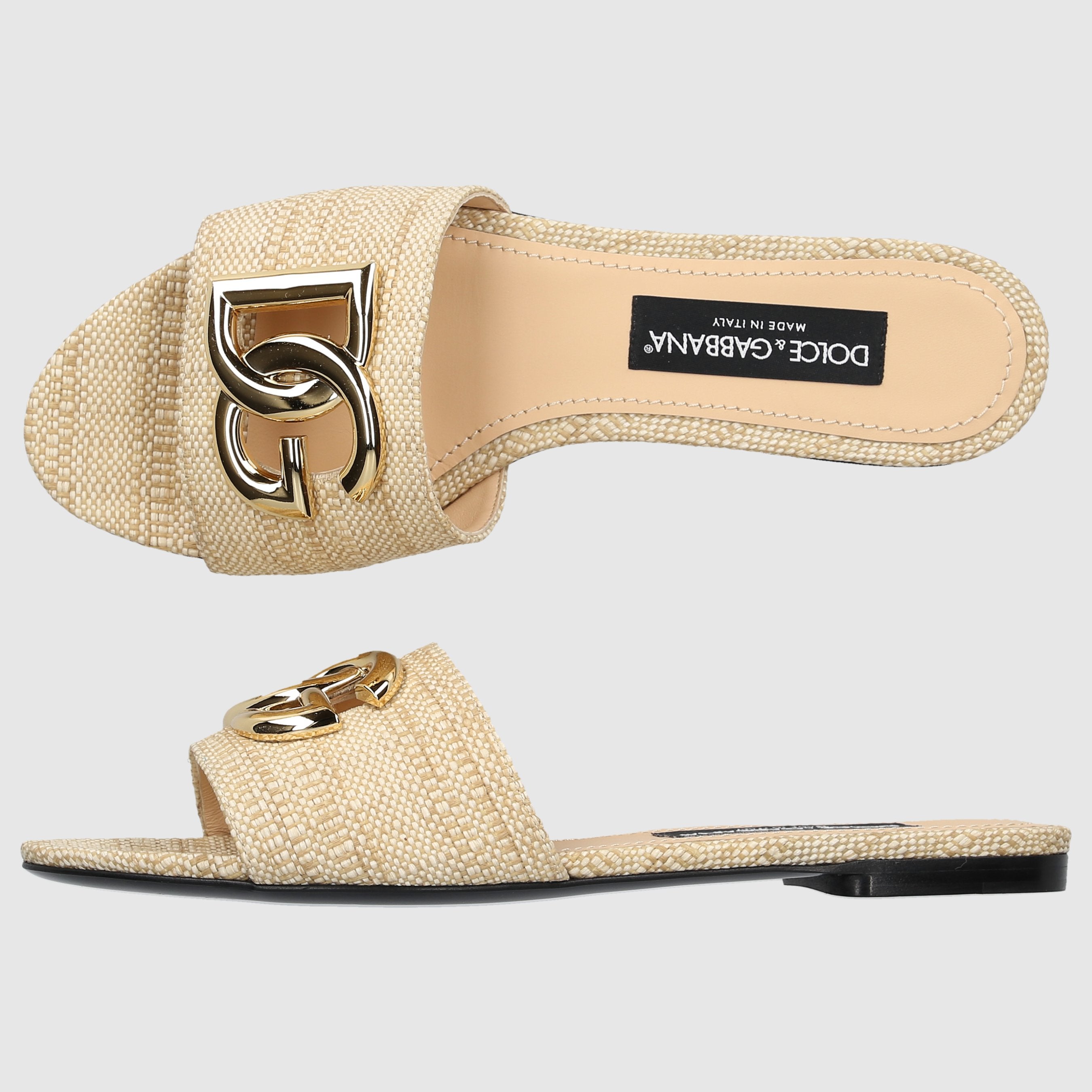 Dolce & Gabbana W SANDALS FLAT CQ0592 Beige