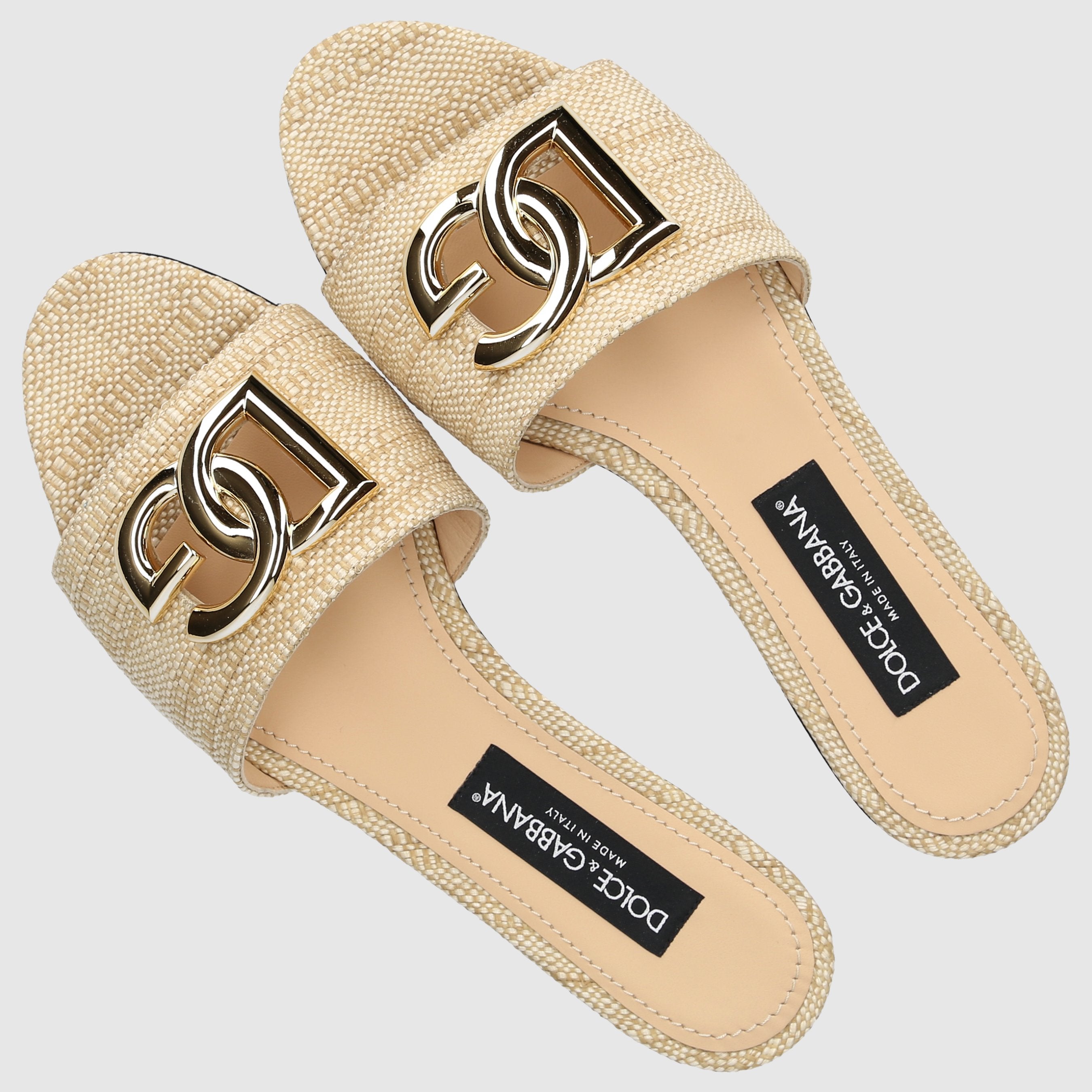 Dolce & Gabbana W SANDALS FLAT CQ0592 Beige
