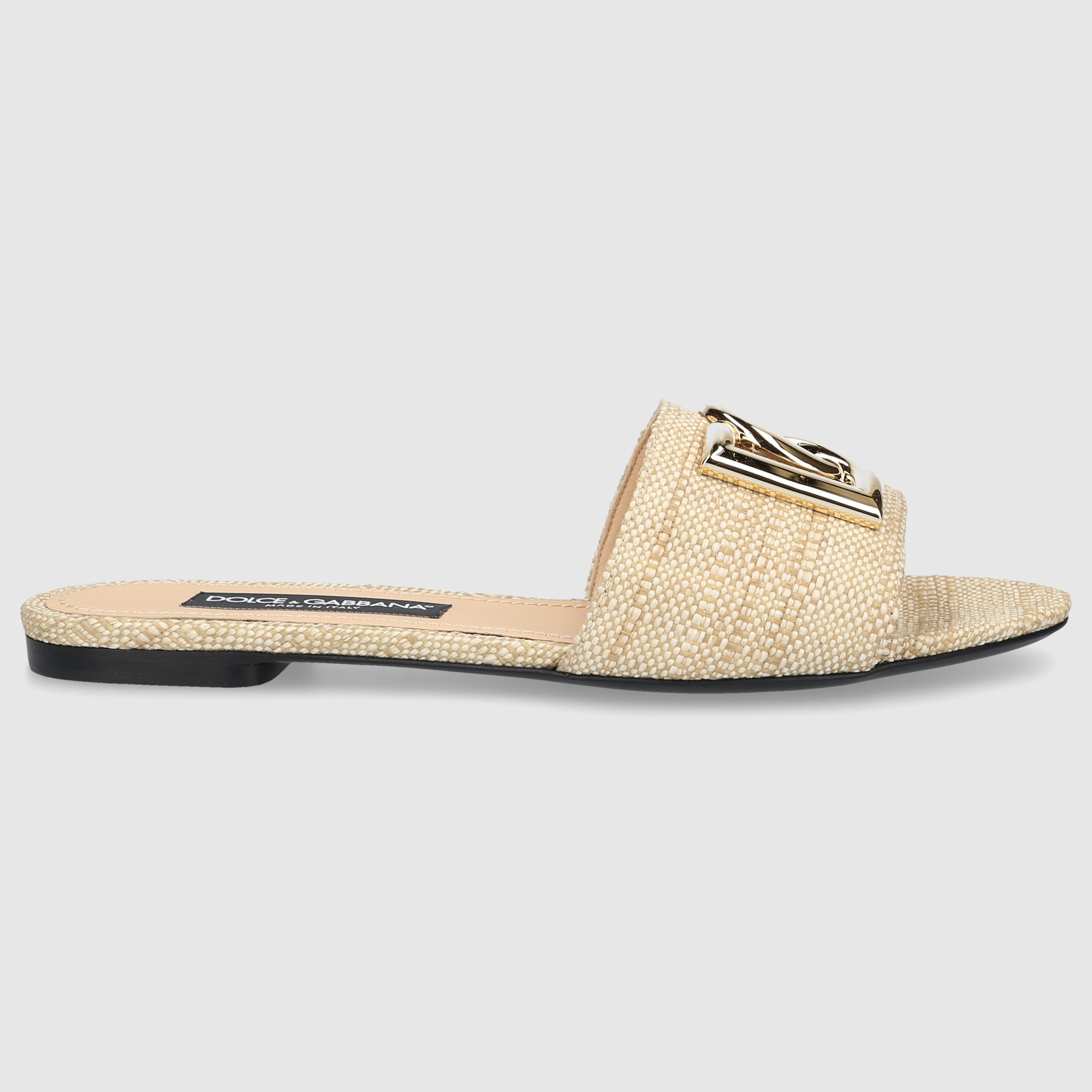 Dolce & Gabbana W SANDALS FLAT CQ0592 Beige