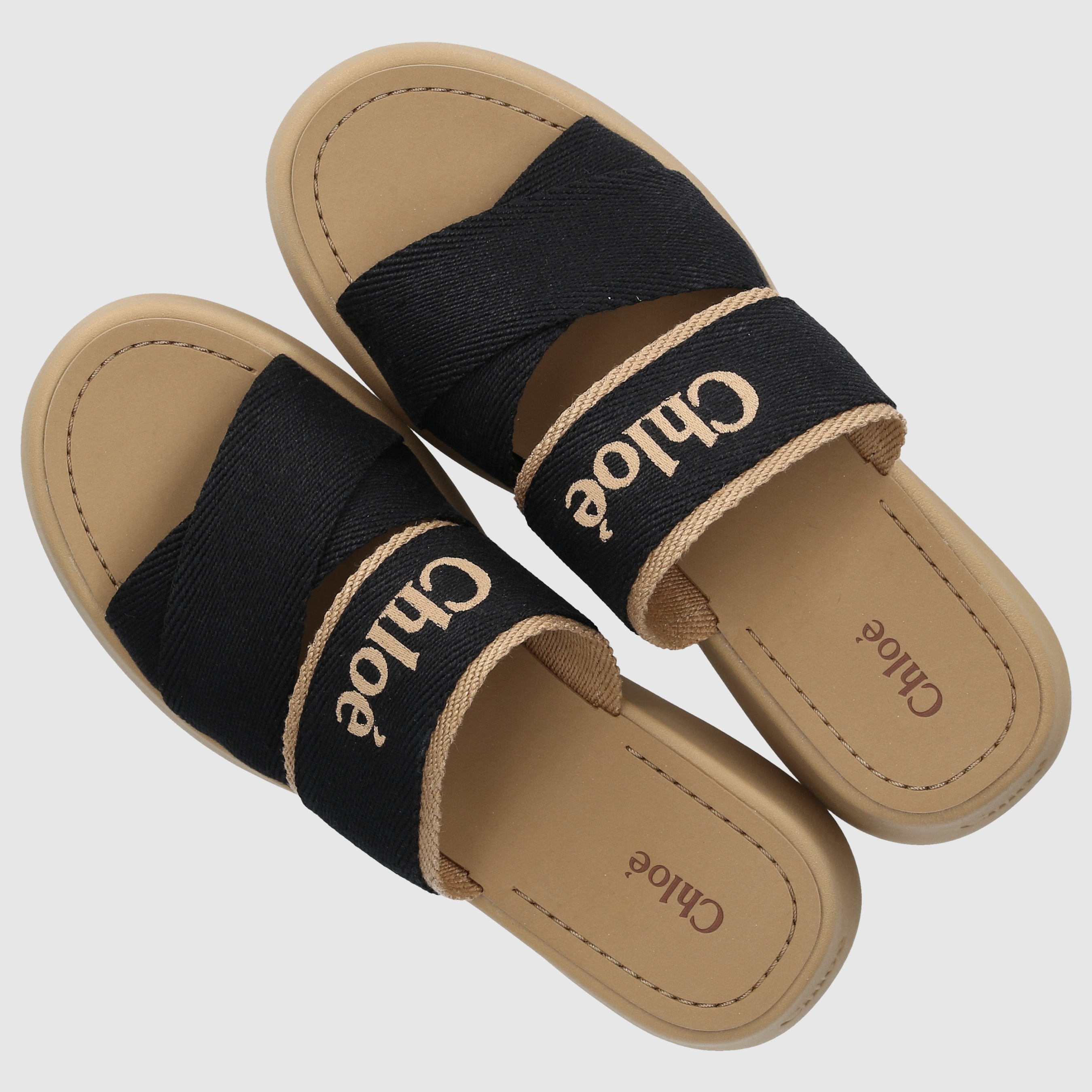 Chloé W MULES/CLOKS FLAT CHC24S00QHL94Q Black