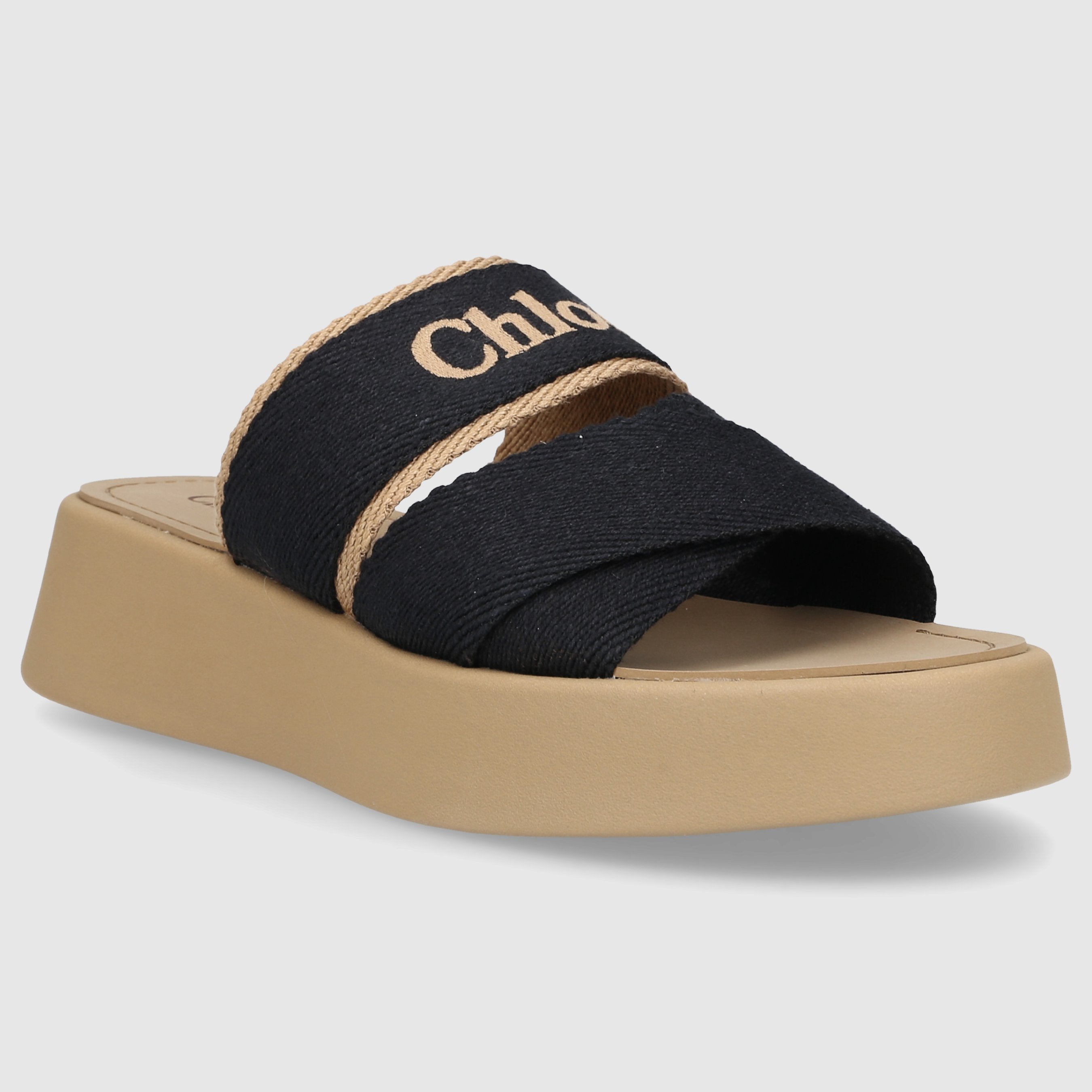 Chloé W MULES/CLOKS FLAT CHC24S00QHL94Q Black