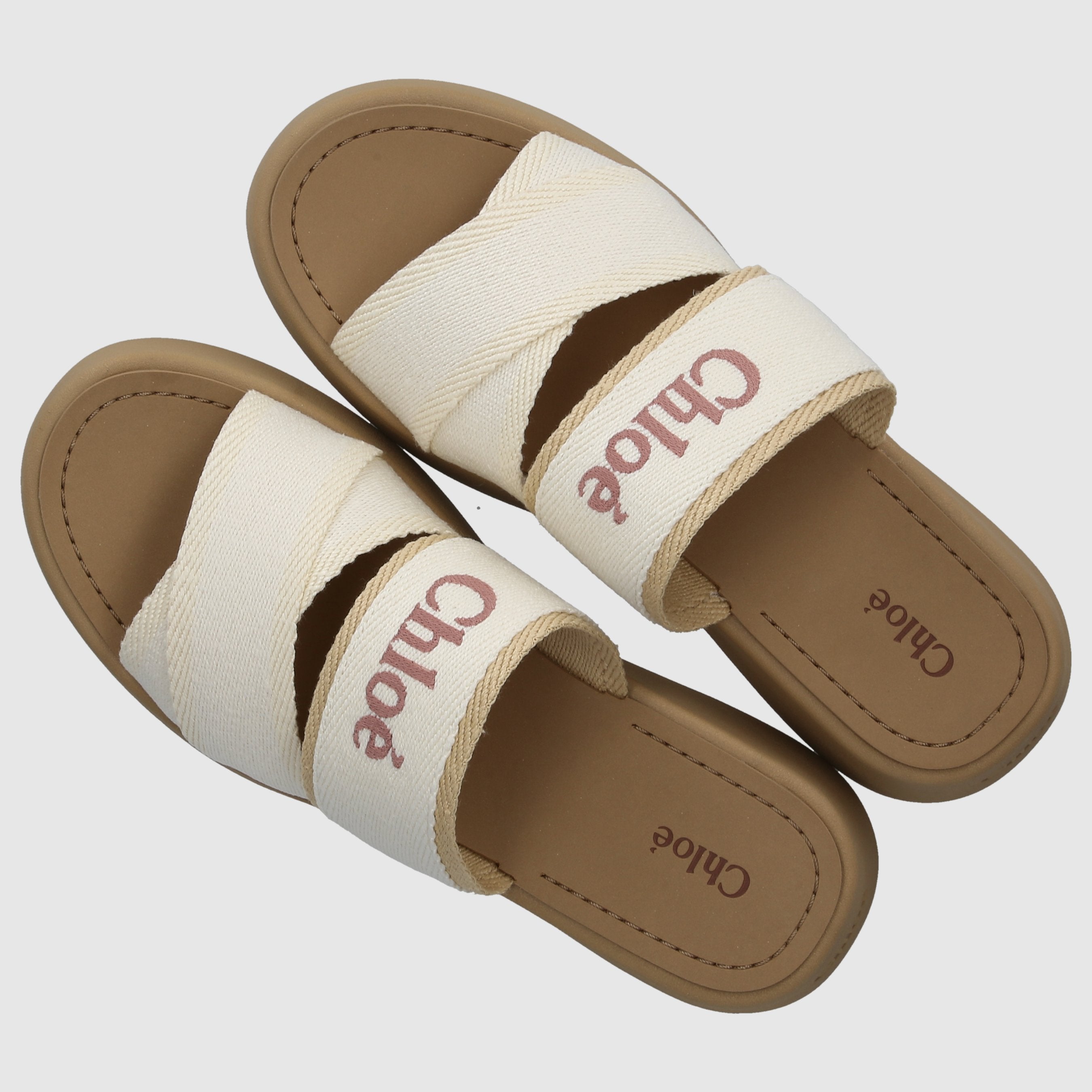Chloé W MULES/CLOKS FLAT CHC24S00QHL95A White