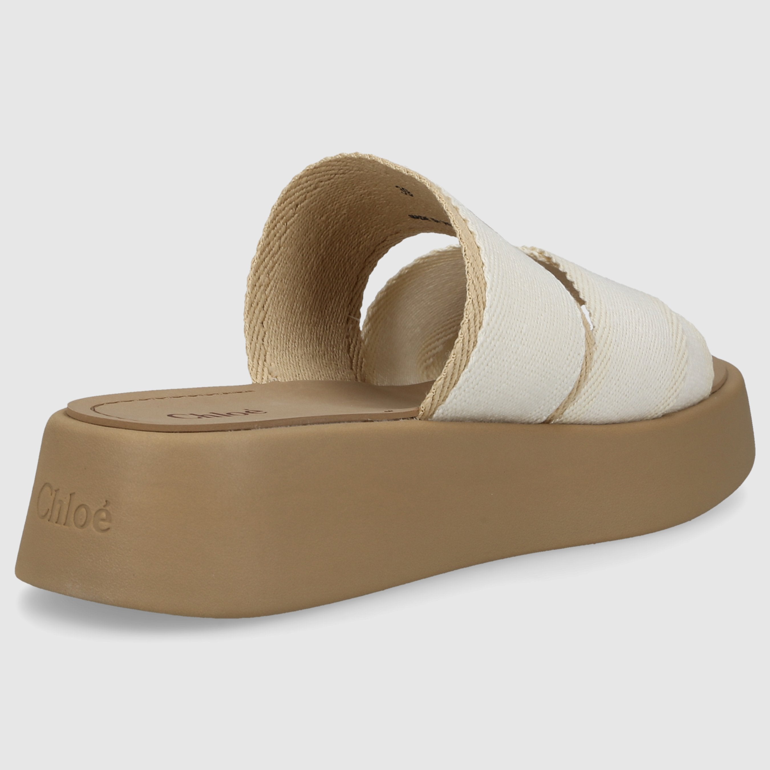 Chloé W MULES/CLOKS FLAT CHC24S00QHL95A White