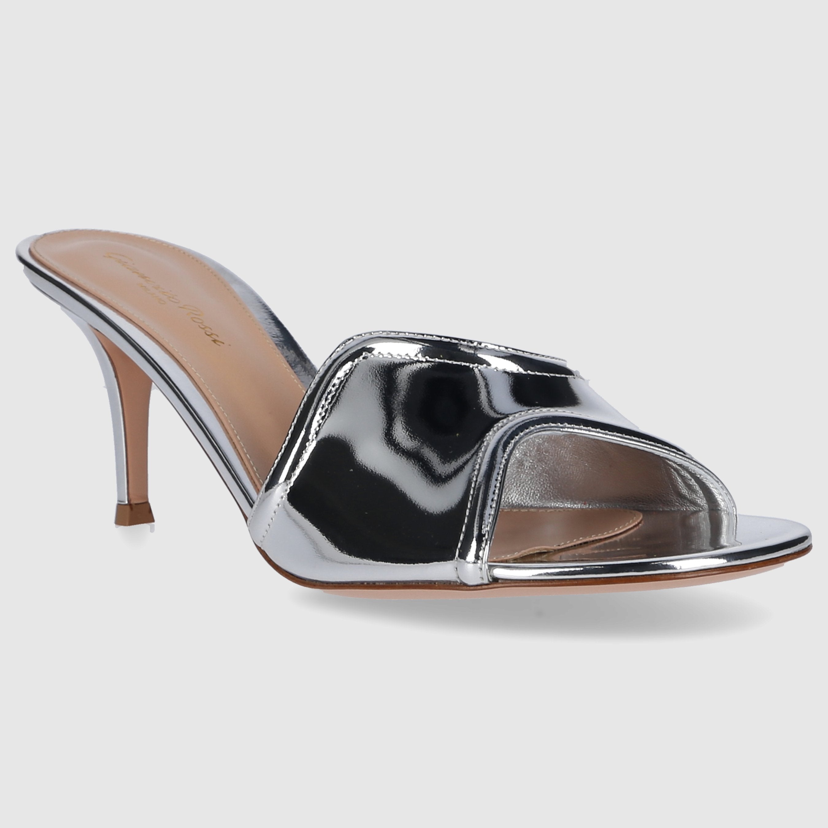 Gianvito Rossi W MULES/CLOKS HEELED G15070 Silver