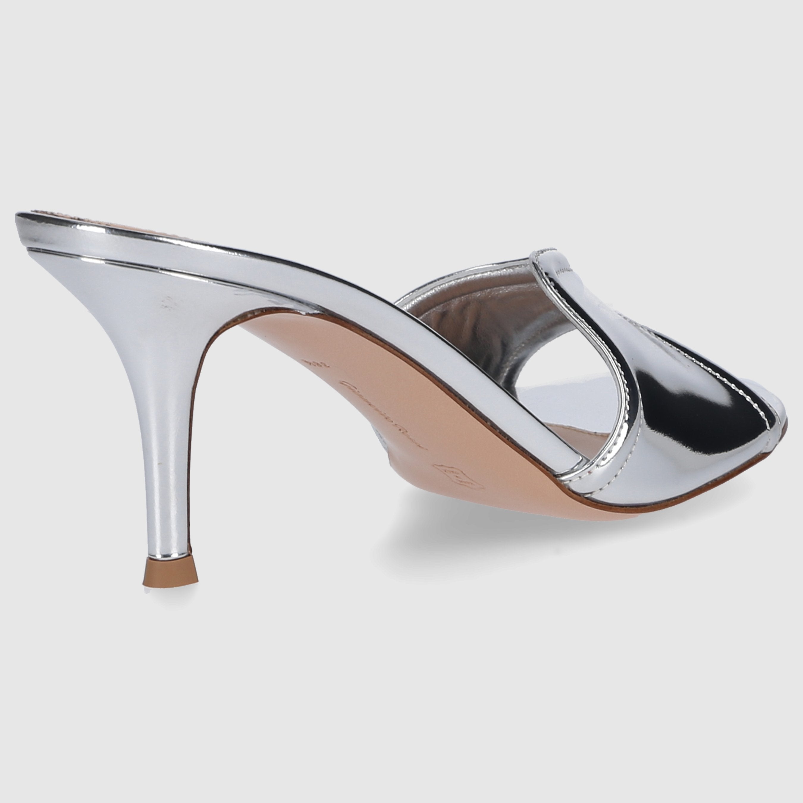 Gianvito Rossi W MULES/CLOKS HEELED G15070 Silver