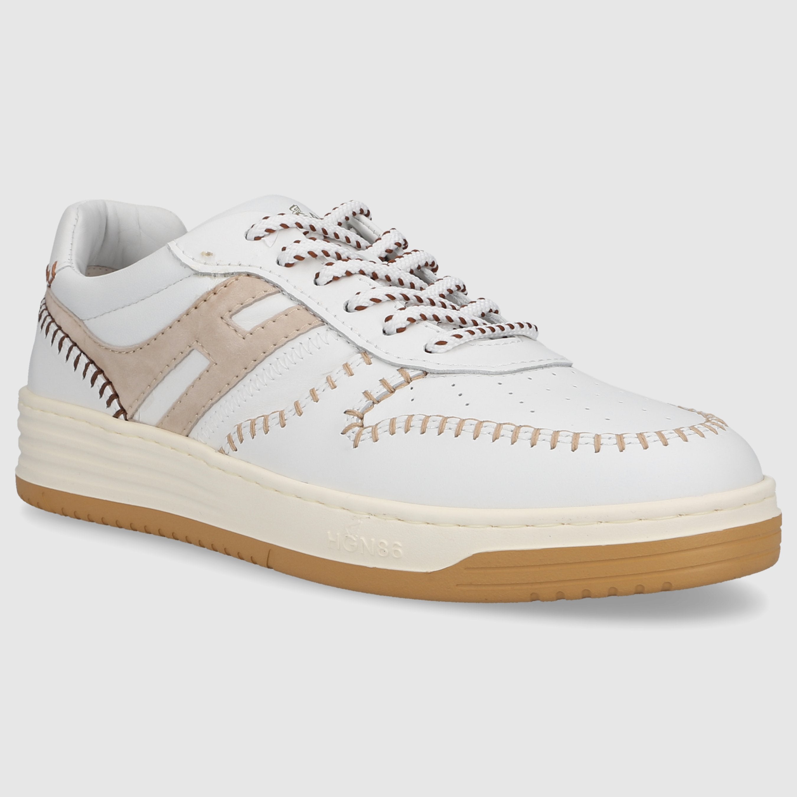 Hogan women's low-top sneakers made of H630 calfskin.